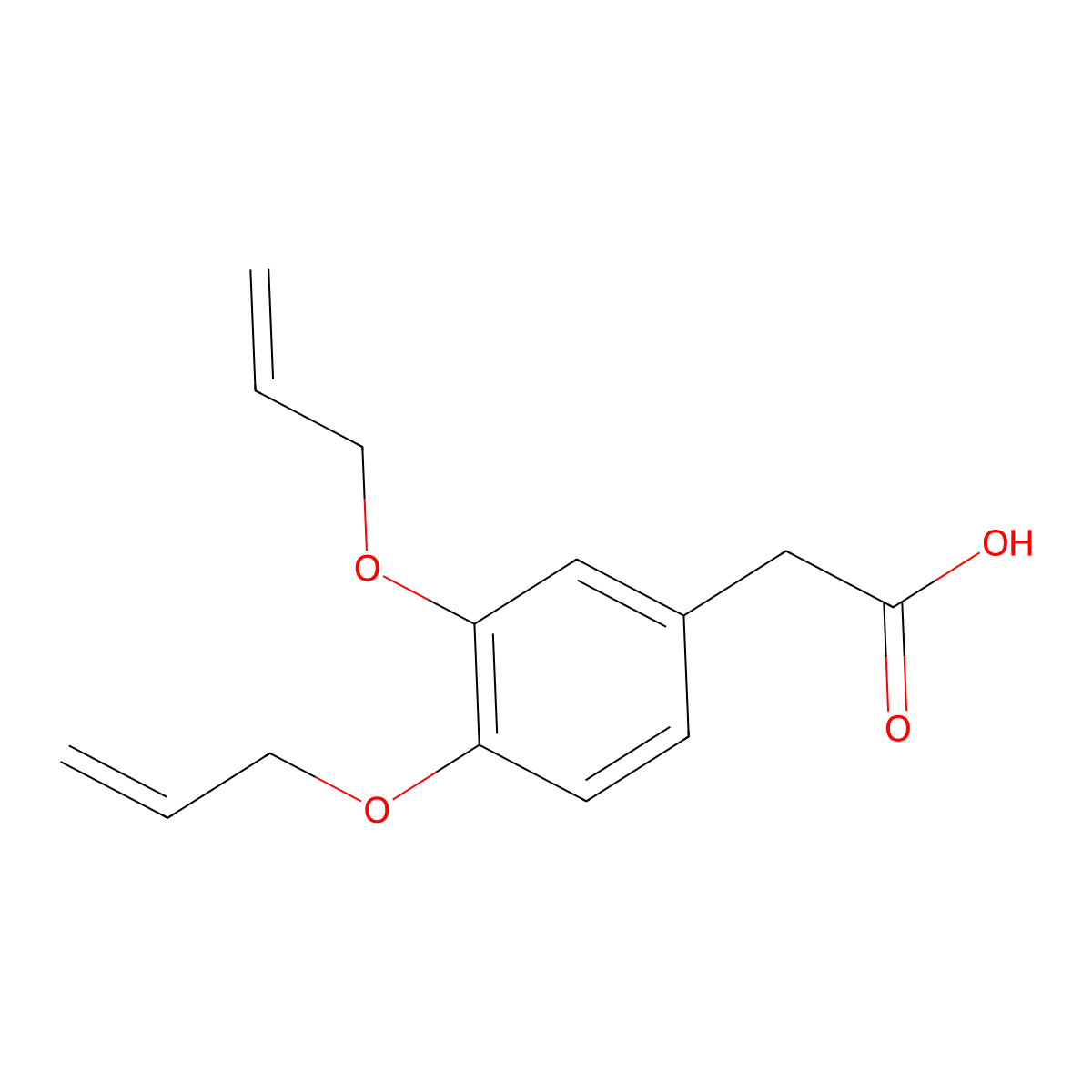 2-(3,4-Bis(allyloxy)phenyl)acetic acid molecular structure, CAS 1642165-89-6