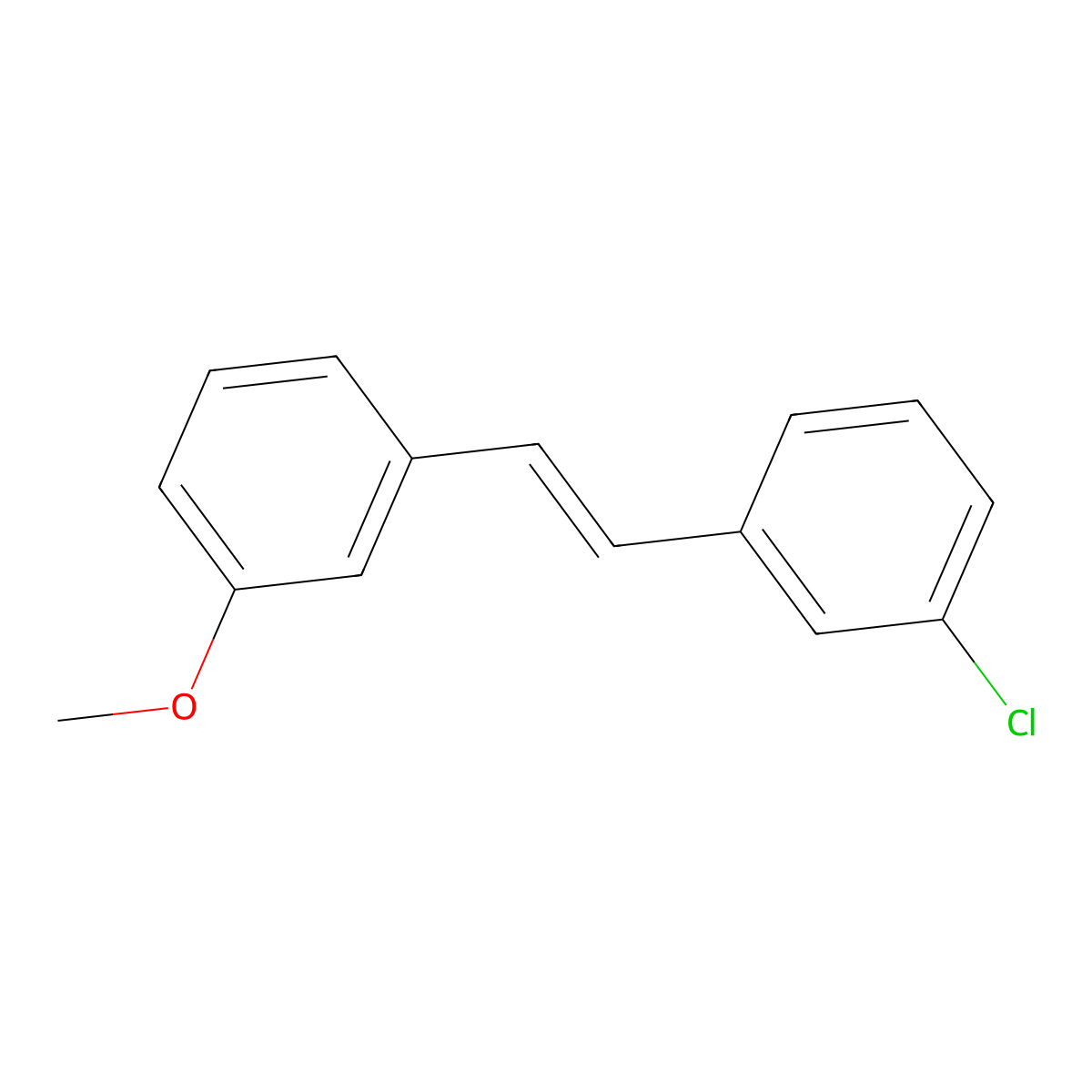 1-Chloro-3-[2-(3-methoxyphenyl)ethenyl]benzene molecular structure, CAS 164220-45-5