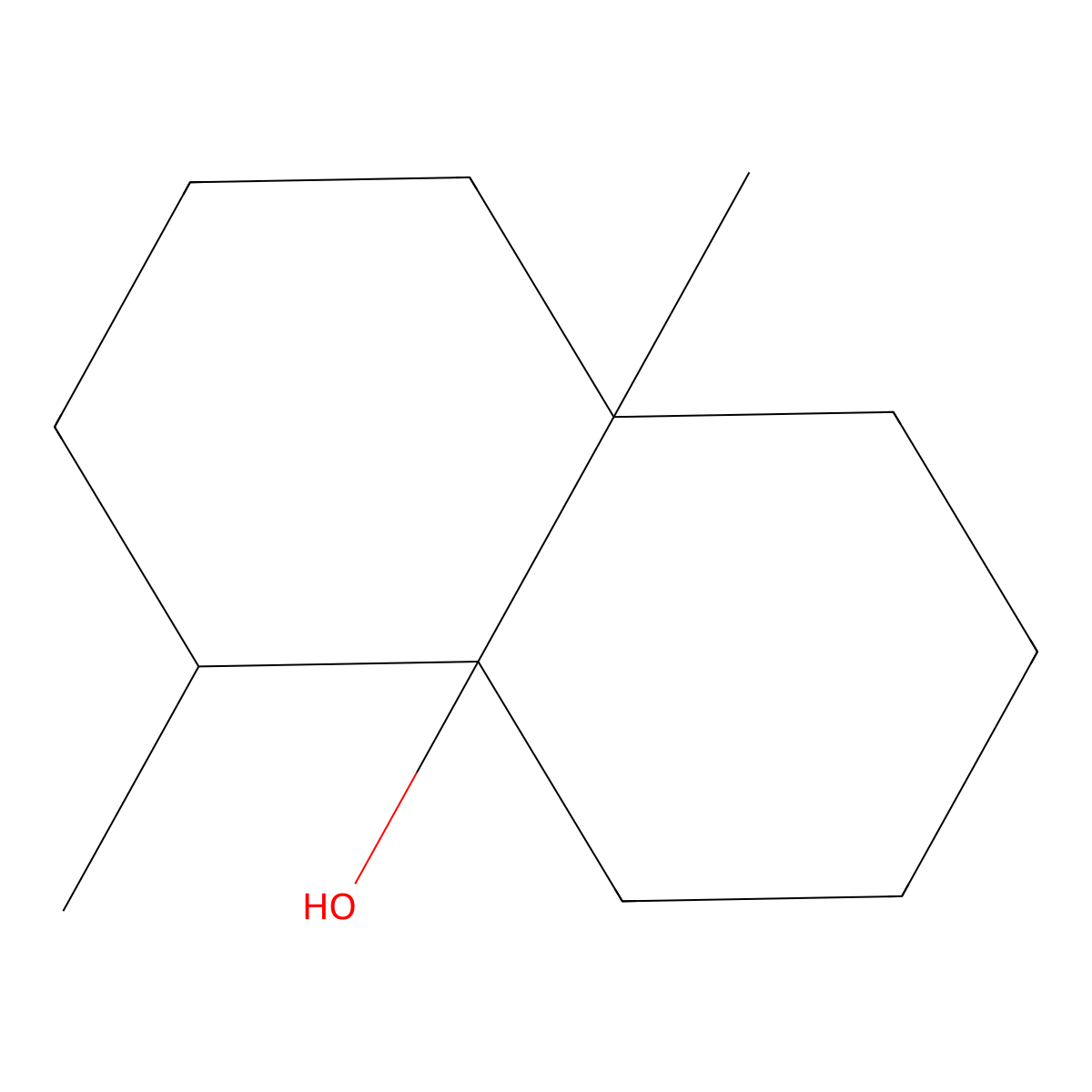 Geosmin molecular structure, CAS 16423-19-1