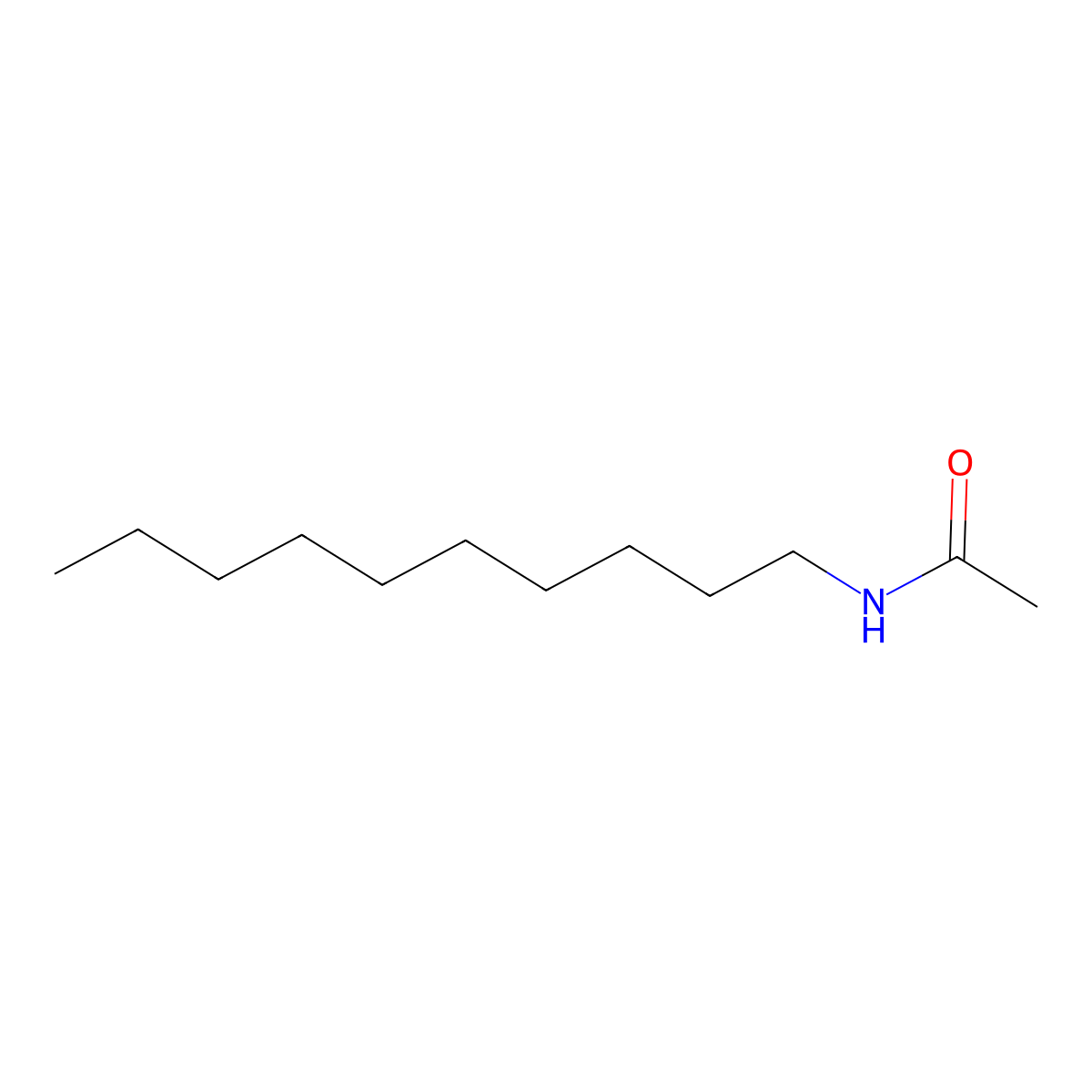N-Decylacetamide molecular structure, CAS 16423-52-2
