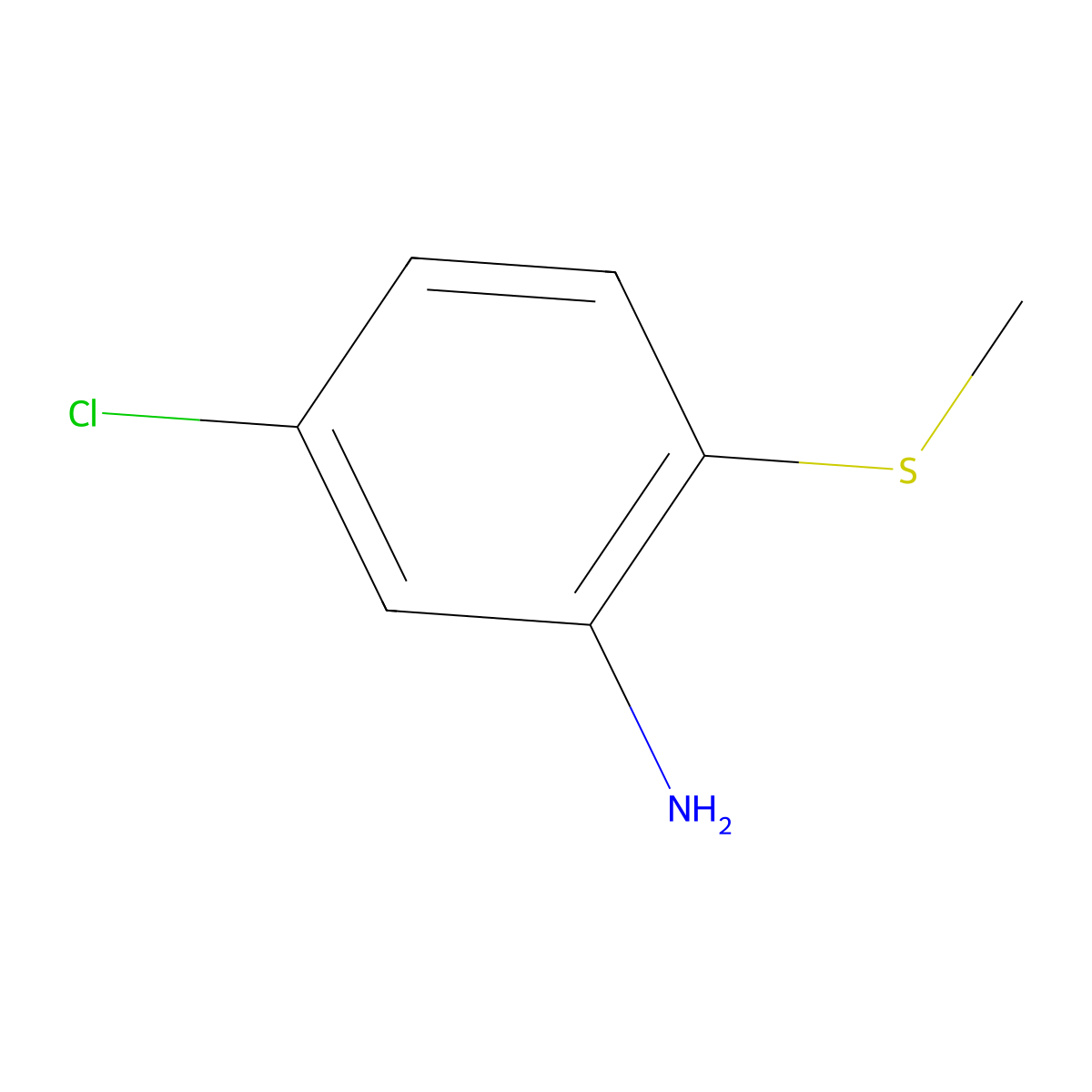 5-Chloro-2-(methylthio)aniline molecular structure, CAS 16423-54-4