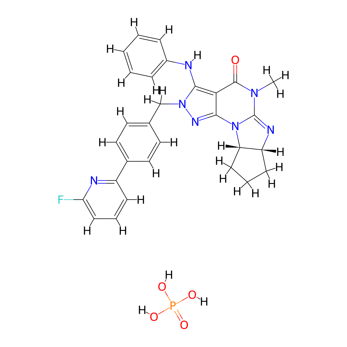 Lenrispodun Phosphate molecular structure, CAS 1642303-38-5