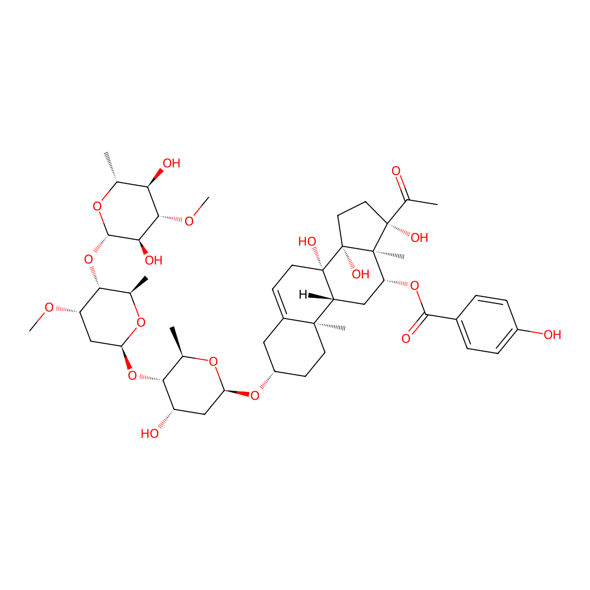 Otophylloside T molecular structure, CAS 1642306-14-6