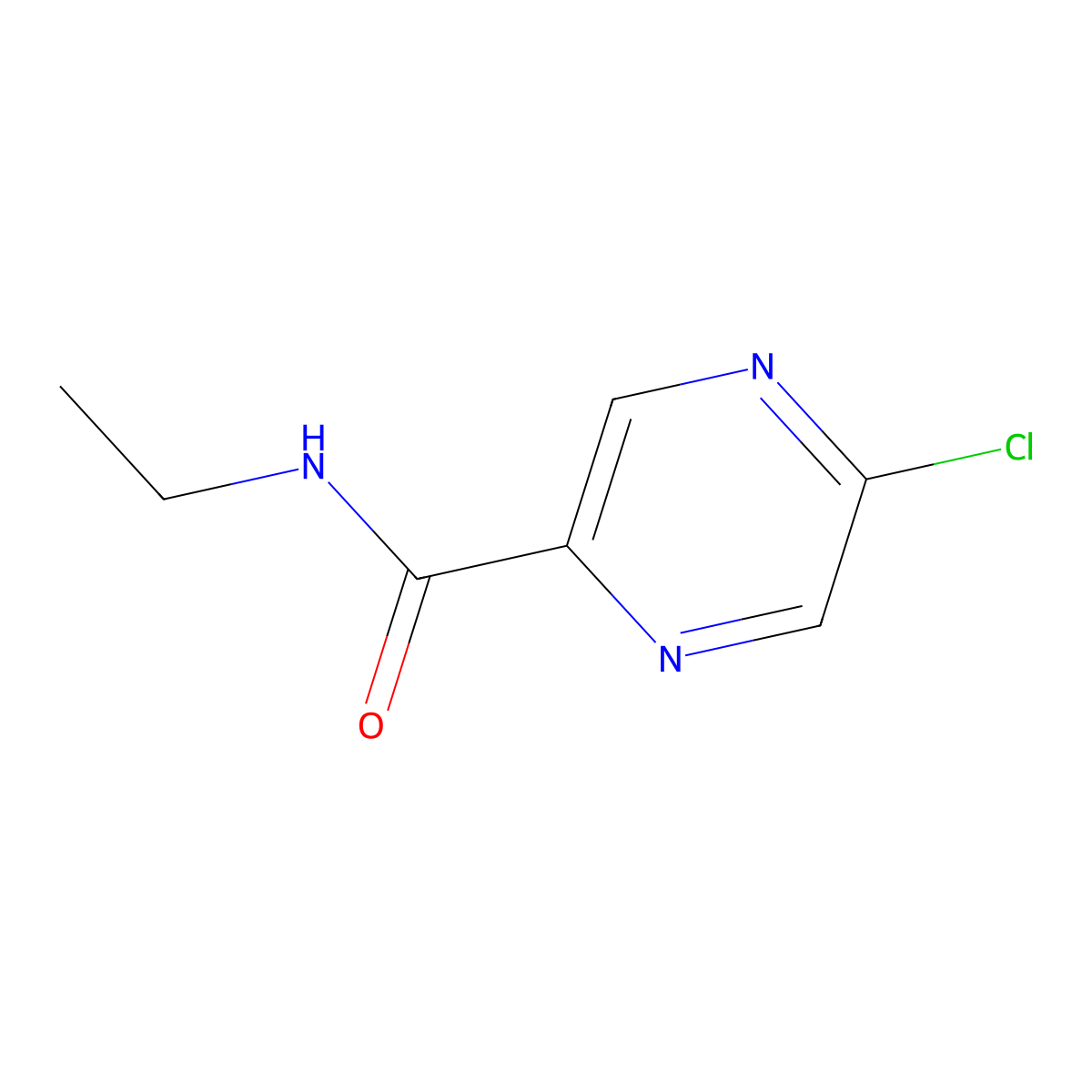 5-Chloro-N-ethylpyrazine-2-carboxamide molecular structure, CAS 1642321-68-3