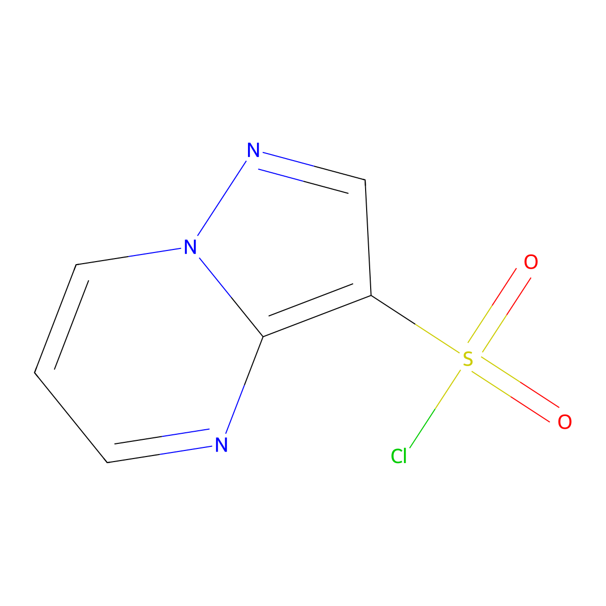 Pyrazolo[1,5-a]pyrimidine-3-sulfonyl chloride molecular structure, CAS 1642583-15-0