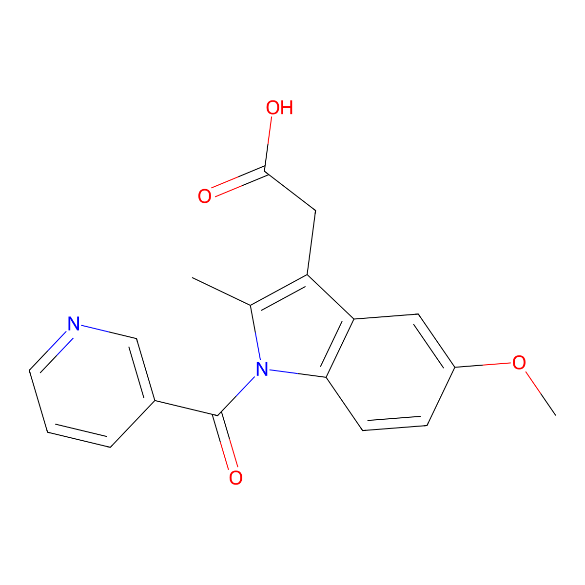 Niometacin molecular structure, CAS 16426-83-8