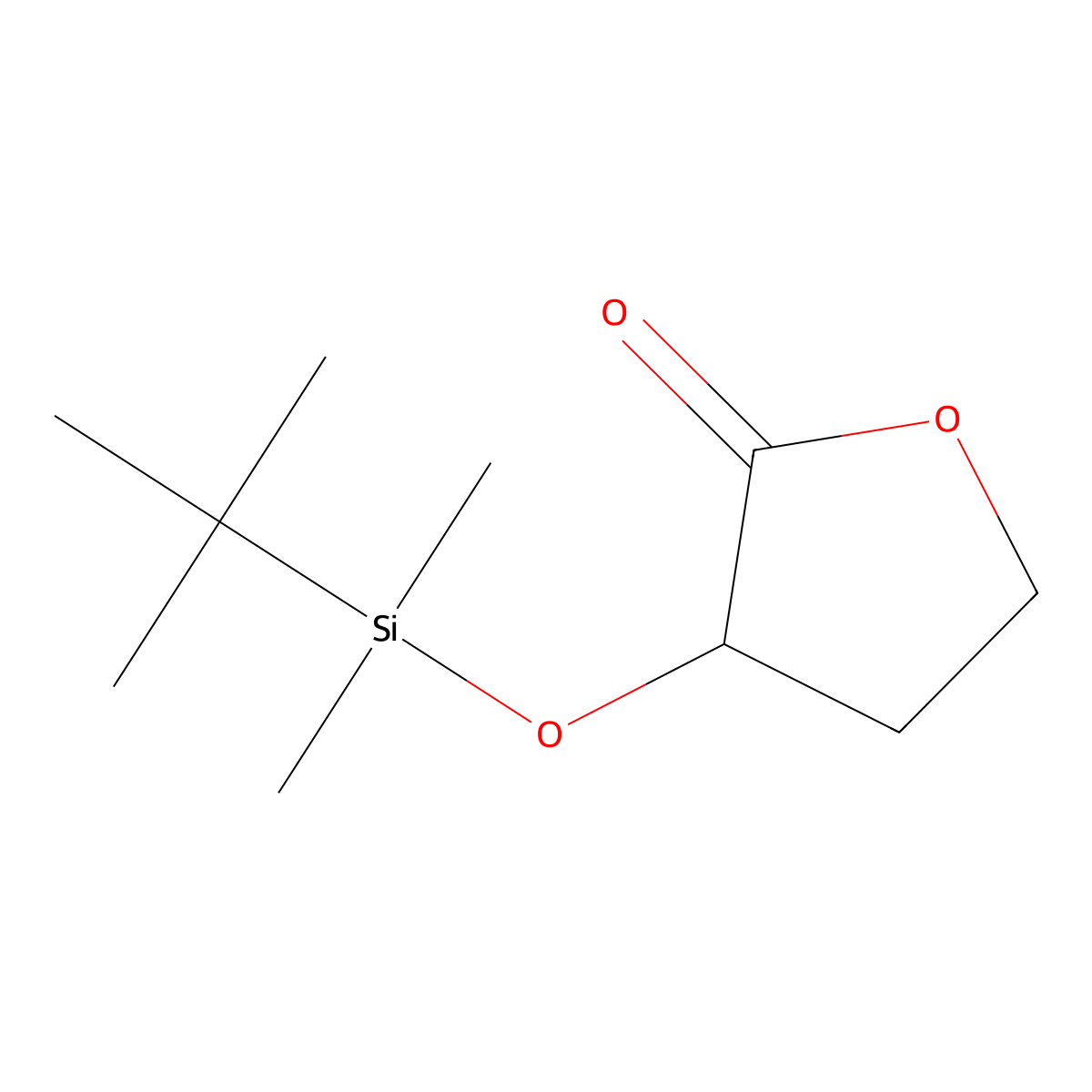 (S)-2-(tert-Butyldimethylsilyloxy)-g-butyrolactone molecular structure, CAS 164264-14-6