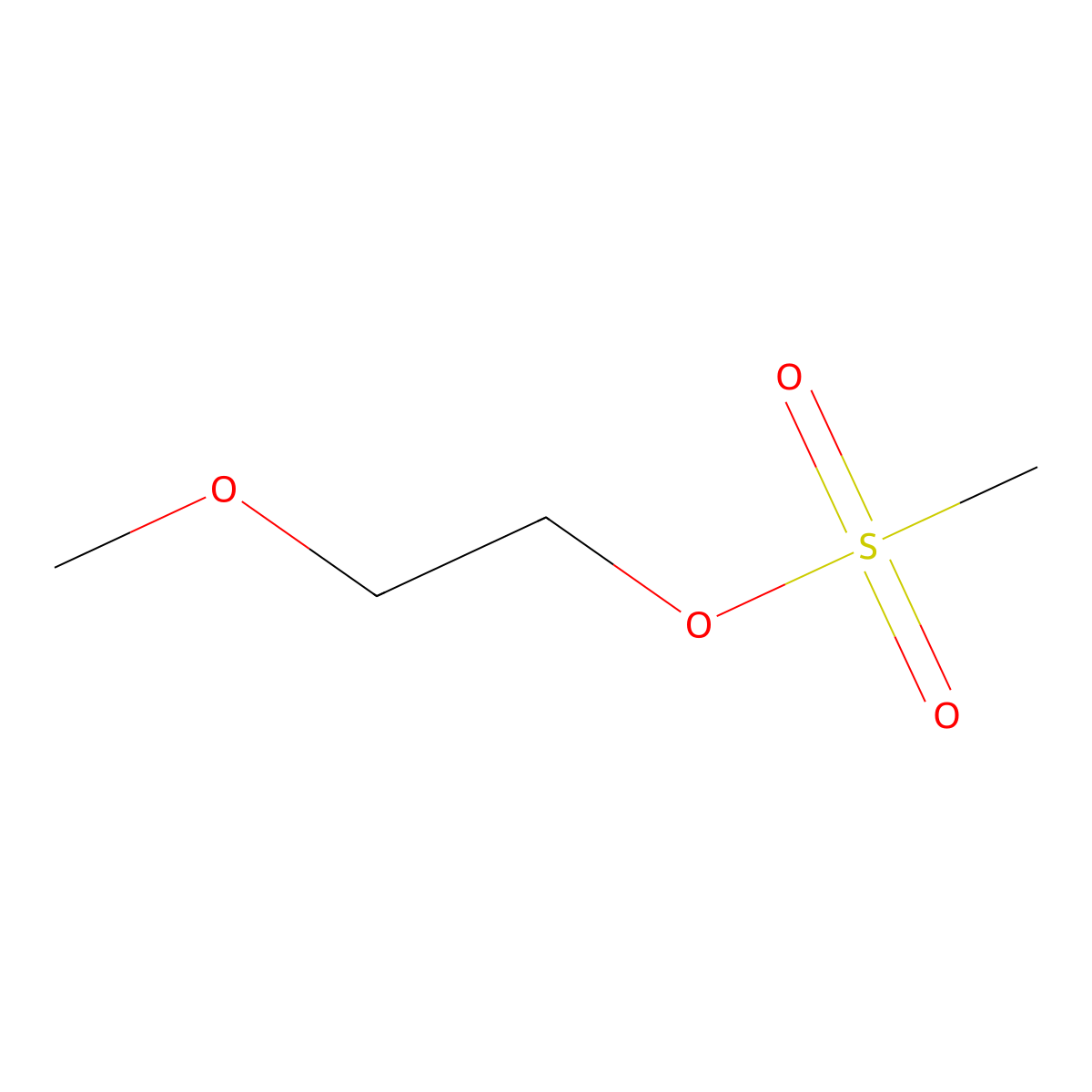 2-Methoxyethyl methanesulfonate molecular structure, CAS 16427-44-4