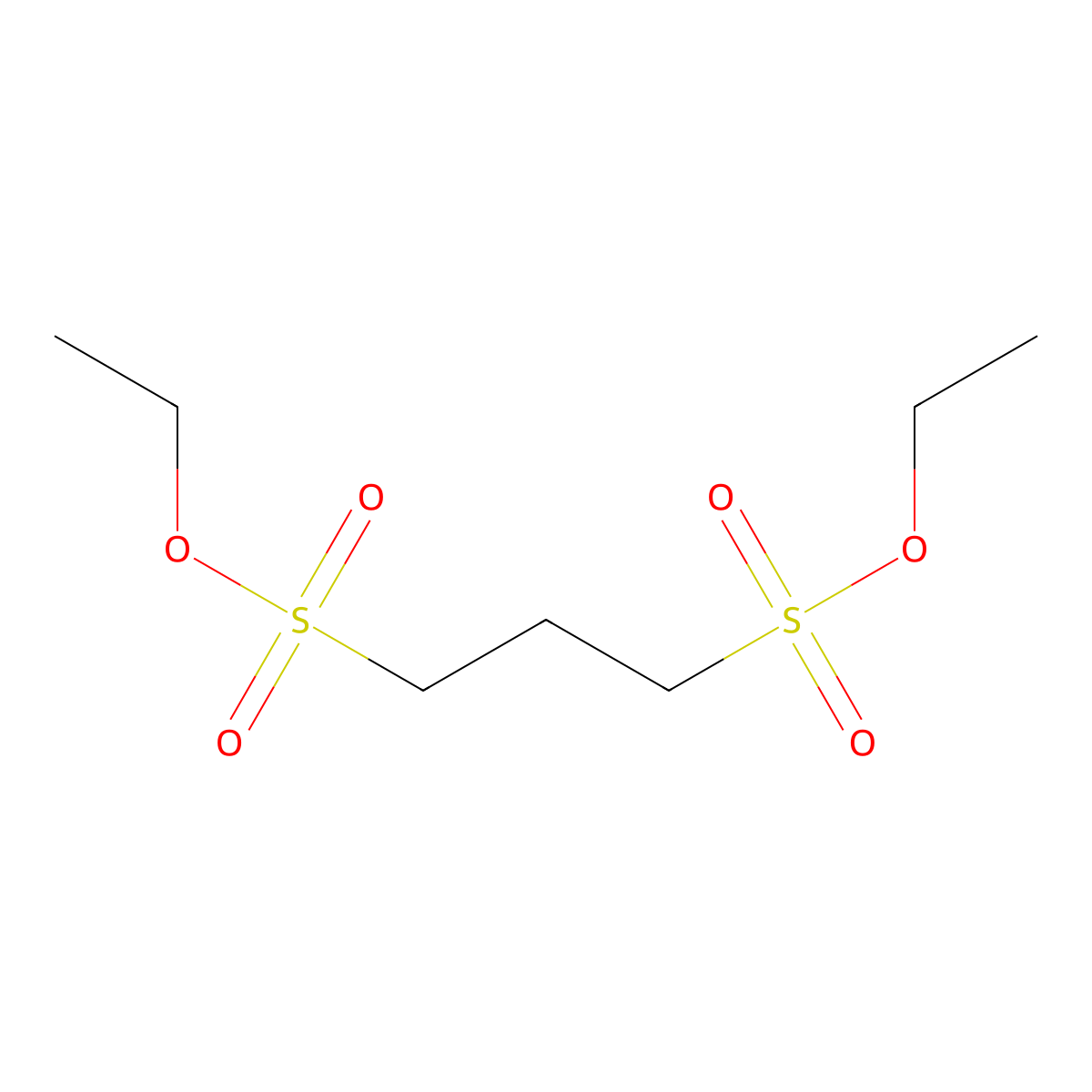Diethyl 1,3-propanedisulfonate molecular structure, CAS 16427-45-5