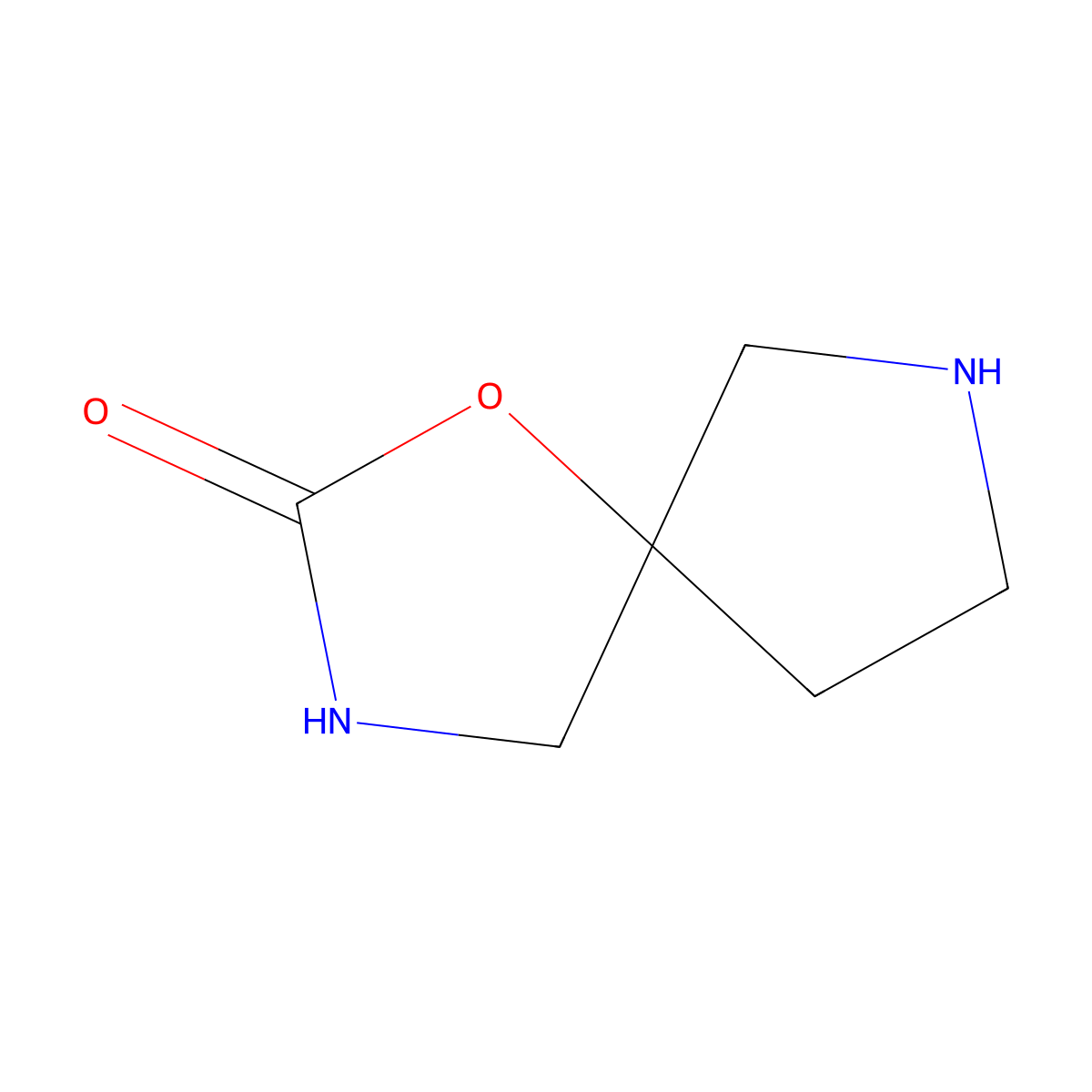 1-Oxa-3,7-diazaspiro[4.4]nonan-2-one molecular structure, CAS 1642899-67-9