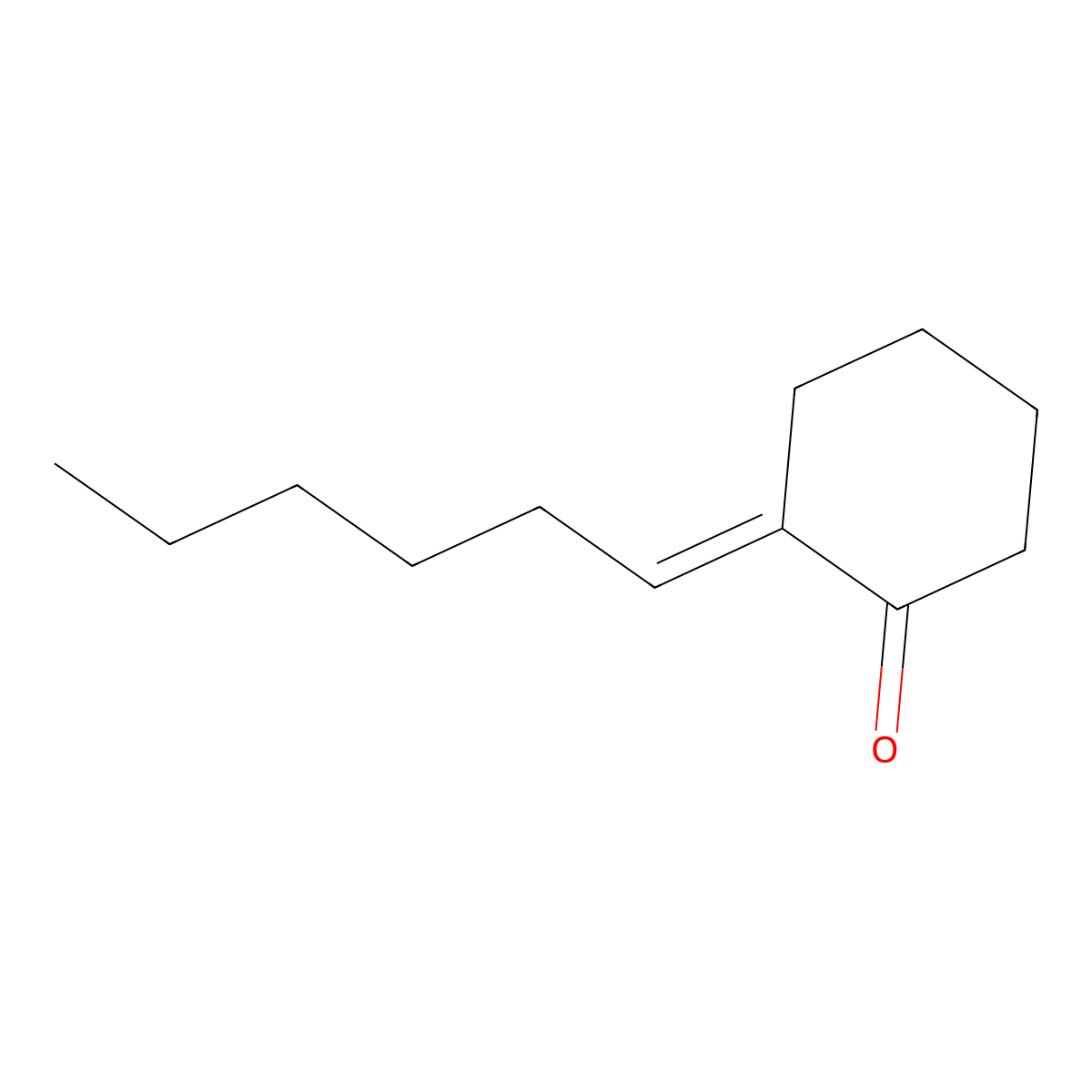 Cyclohexanone, 2-hexylidene- molecular structure, CAS 16429-07-5