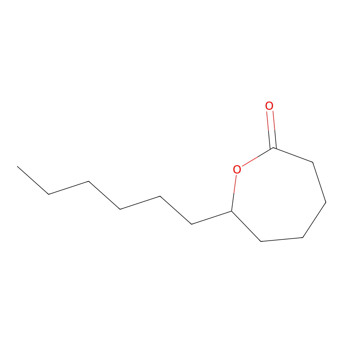 epsilon-Dodecalactone molecular structure, CAS 16429-21-3