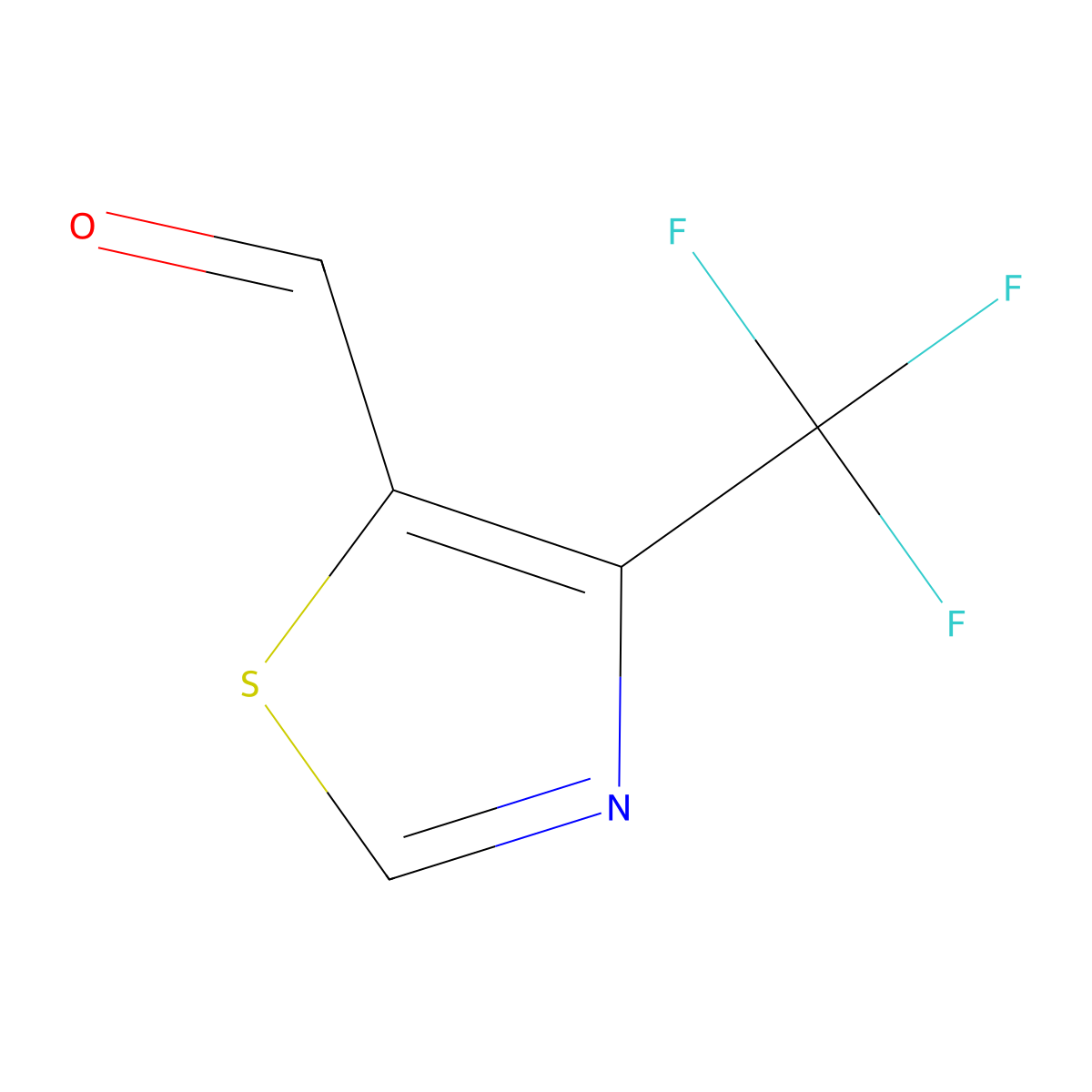 4-(Trifluoromethyl)thiazole-5-carbaldehyde molecular structure, CAS 164294-15-9