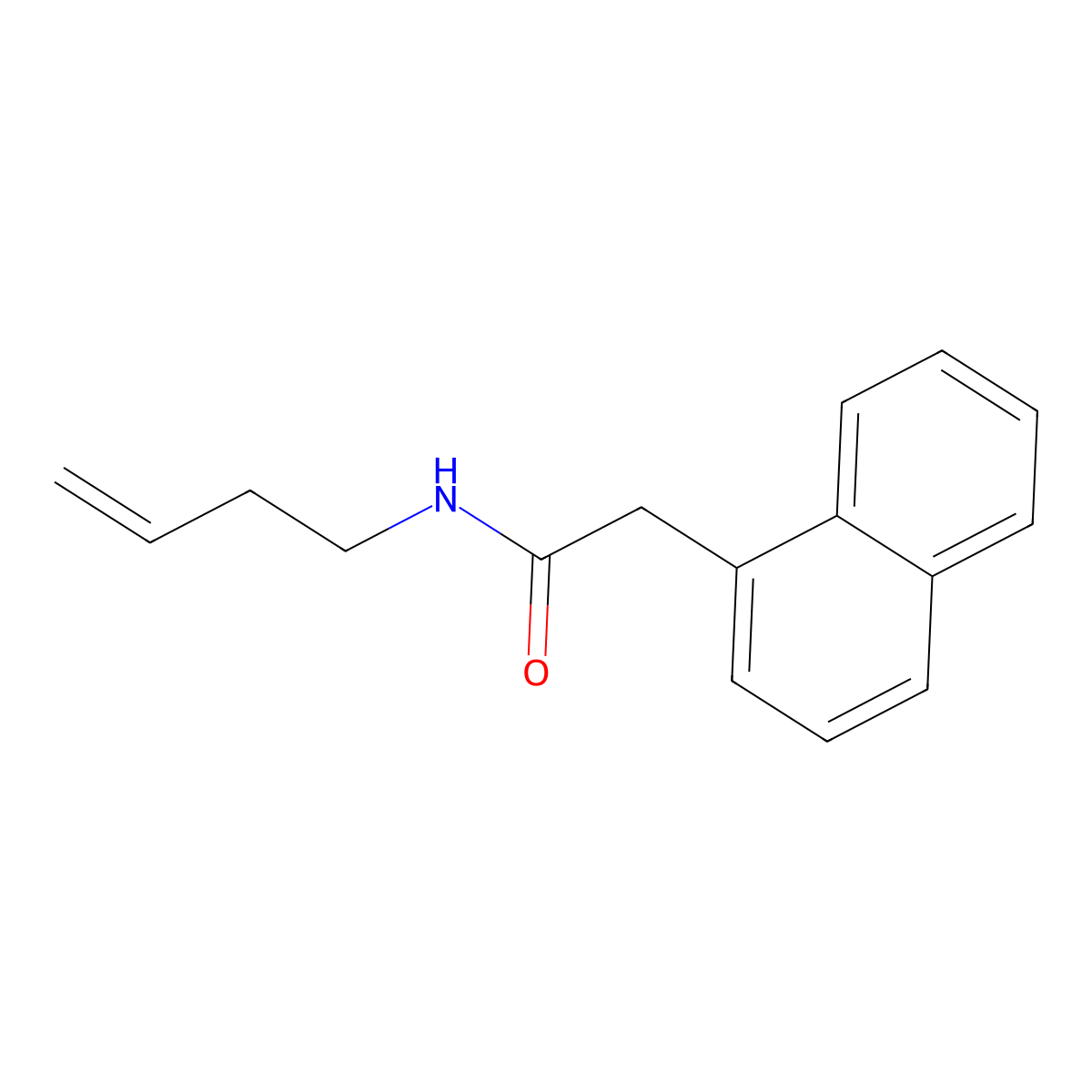 N-(But-3-en-1-yl)-2-(naphthalen-1-yl)acetamide molecular structure, CAS 164299-74-5