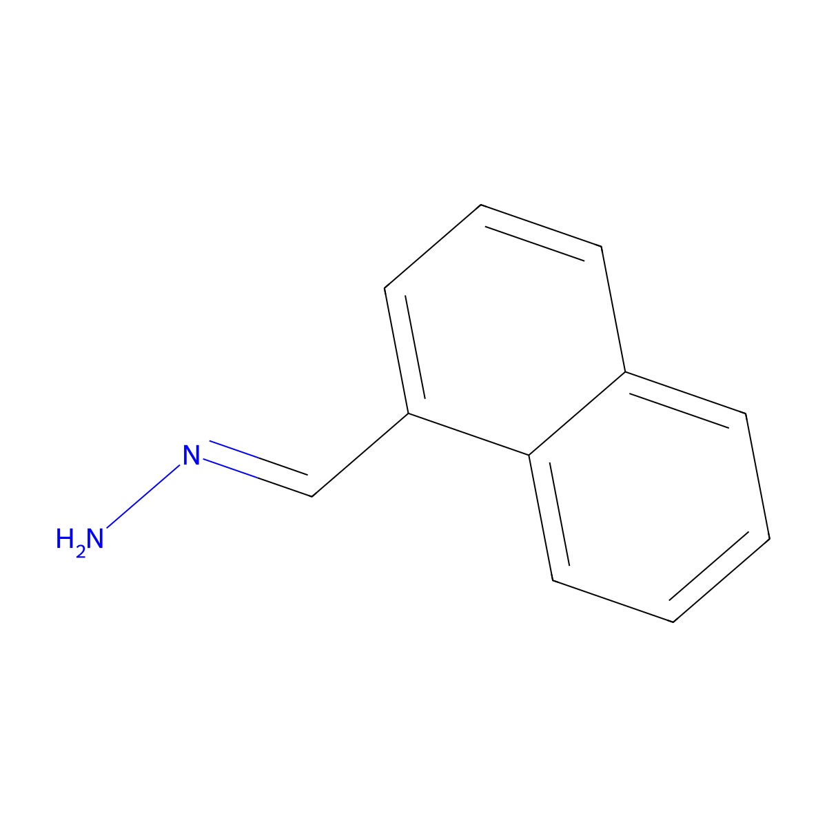 1-Naphthalenecarboxaldehyde, hydrazone molecular structure, CAS 16430-29-8