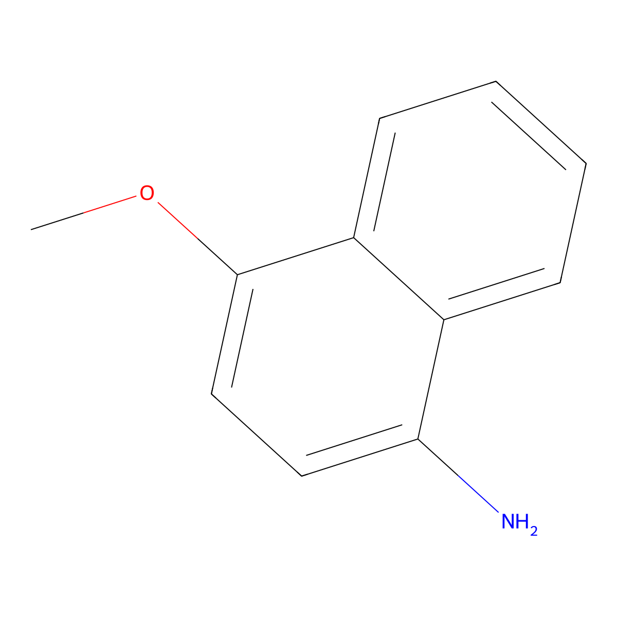 4-Methoxynaphthalen-1-amine molecular structure, CAS 16430-99-2