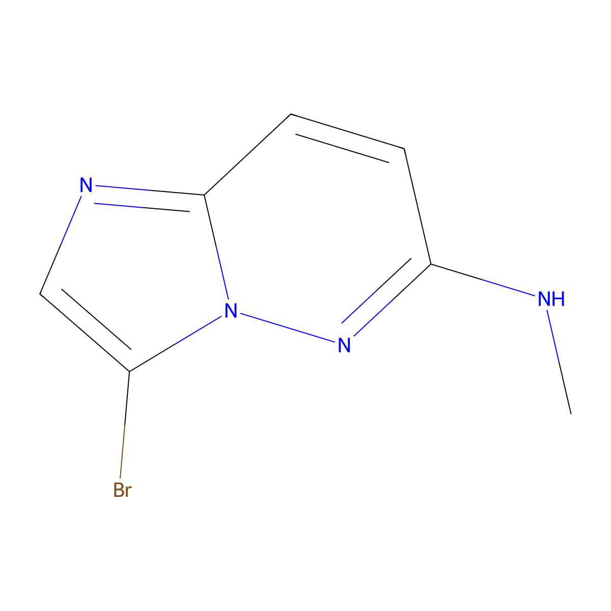 3-Bromo-N-methylimidazo[1,2-b]pyridazin-6-amine molecular structure, CAS 1643105-70-7
