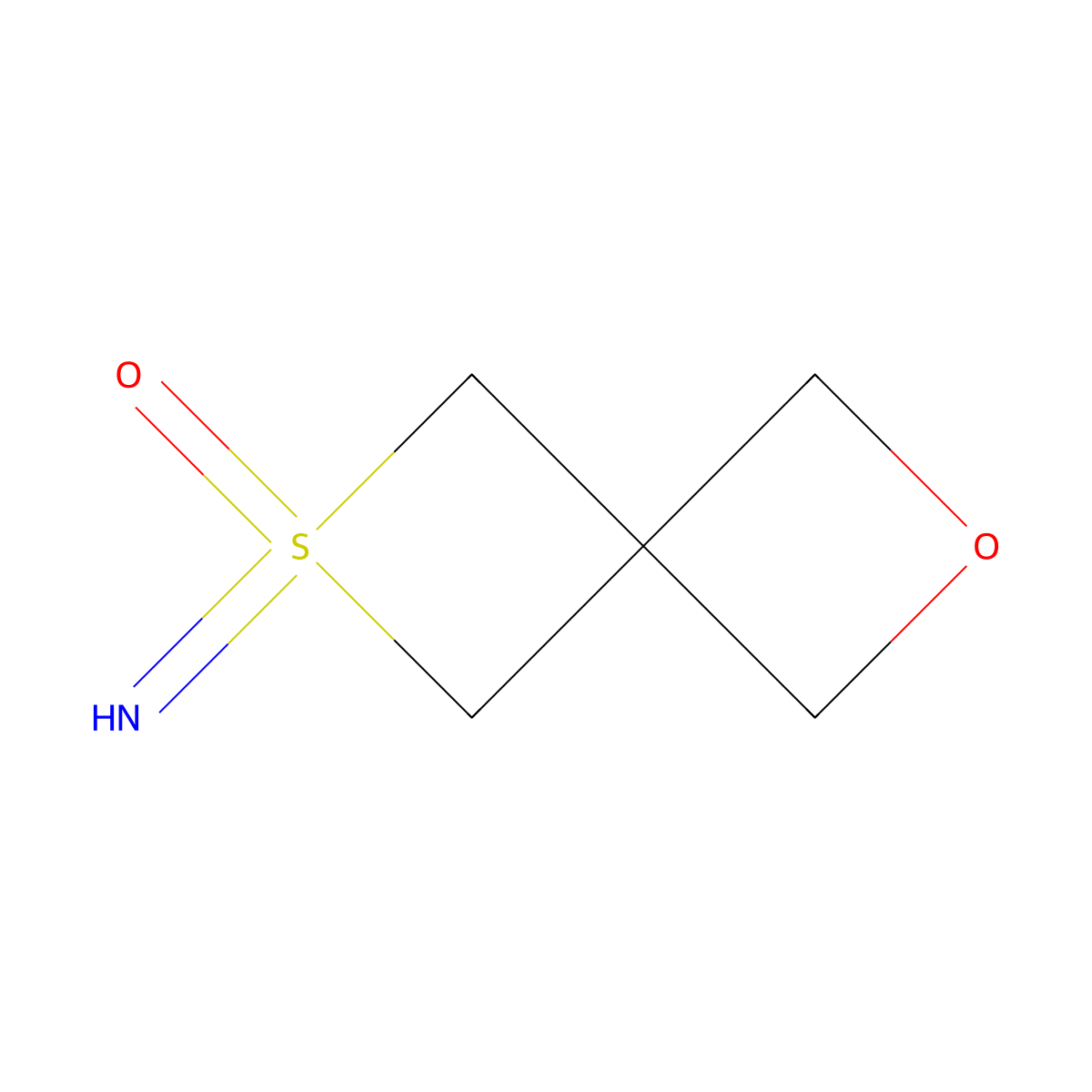 6-Imino-2-oxa-6lambda6-thiaspiro[3.3]heptan-6-one molecular structure, CAS 1643147-59-4