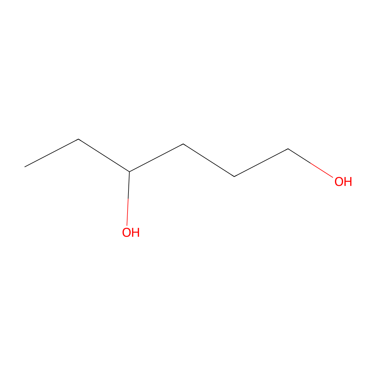 1,4-Hexanediol molecular structure, CAS 16432-53-4