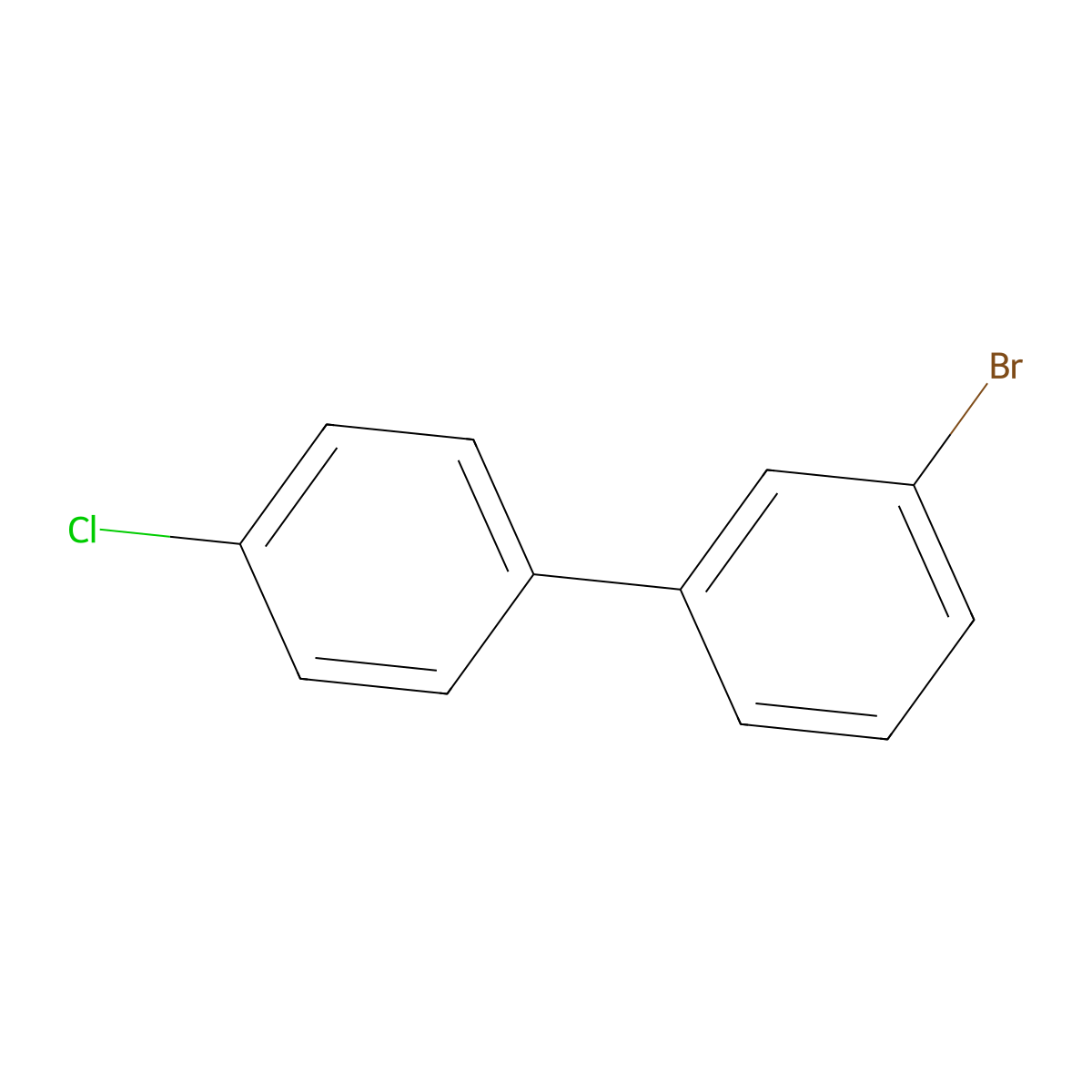3-Bromo-4'-chloro-biphenyl molecular structure, CAS 164334-69-4