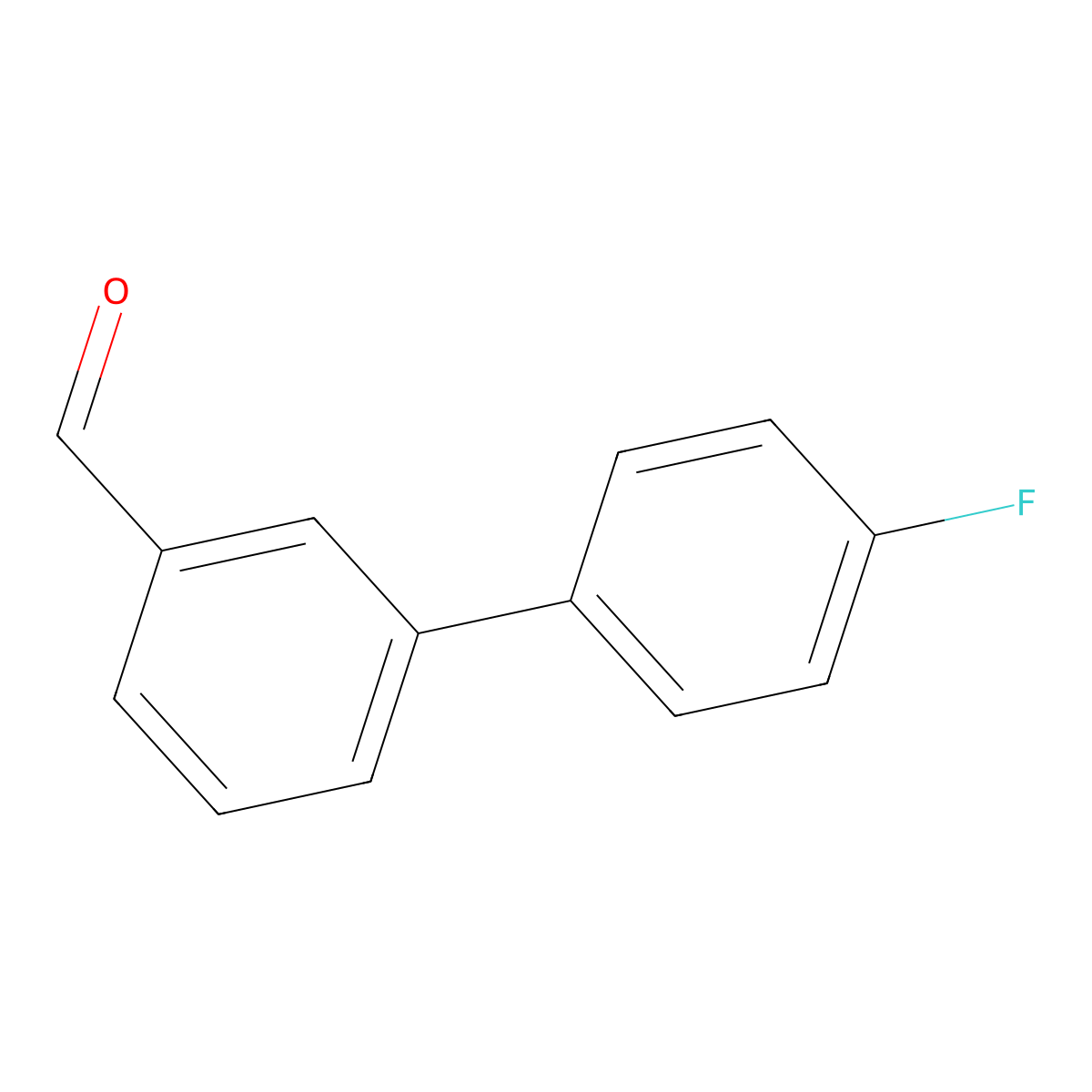 3-(4-Fluorophenyl)benzaldehyde molecular structure, CAS 164334-74-1