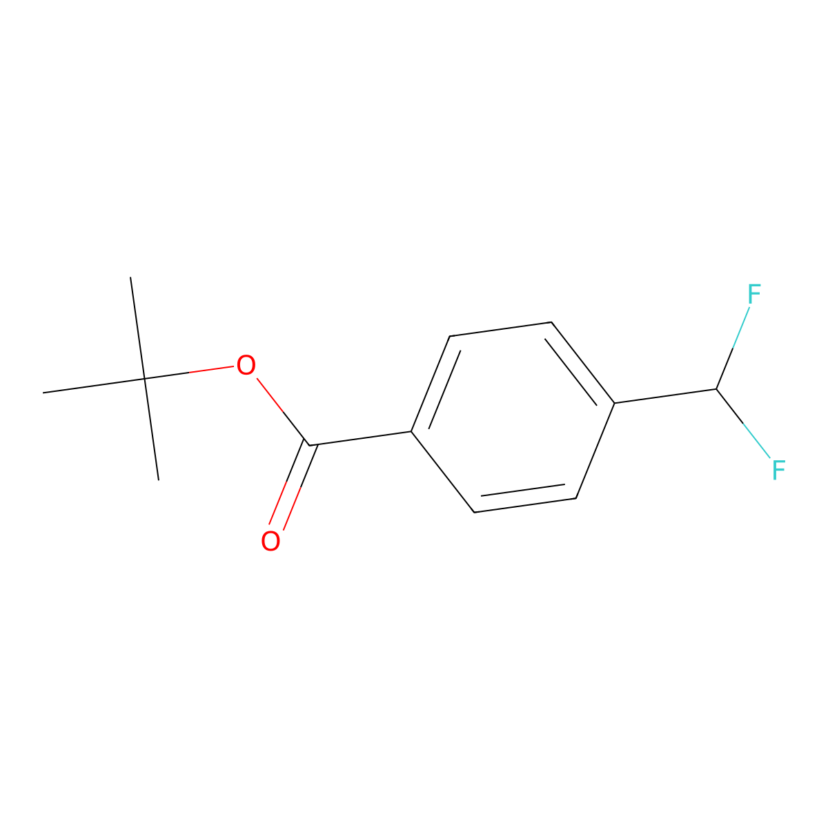 tert-Butyl 4-(difluoromethyl)benzoate molecular structure, CAS 1643376-82-2