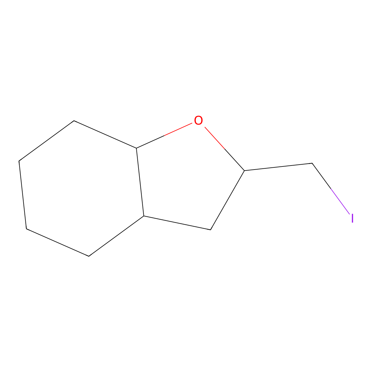 2-(Iodomethyl)-octahydro-1-benzofuran molecular structure, CAS 1643386-07-5