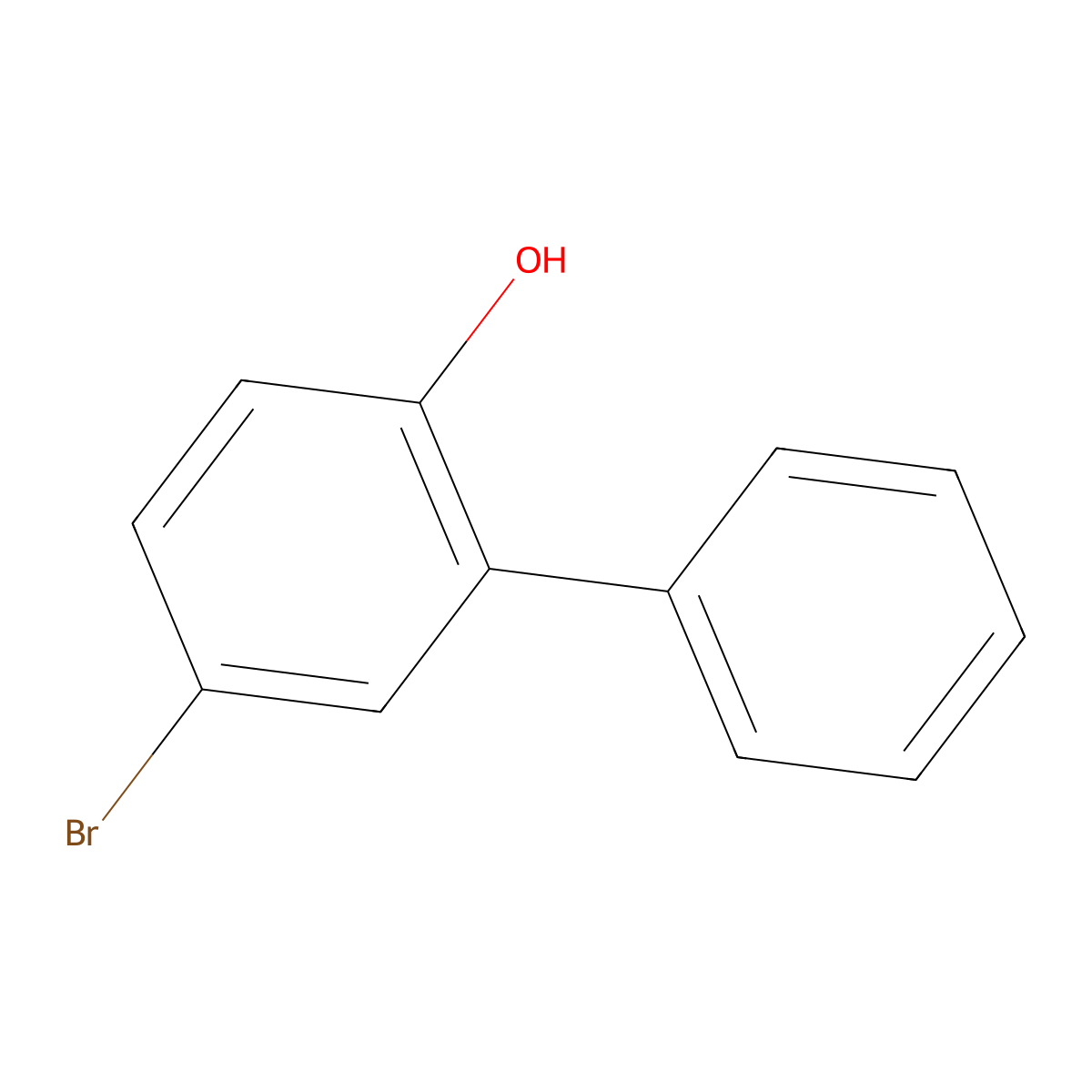 5-Bromo[1,1'-biphenyl]-2-ol molecular structure, CAS 16434-97-2