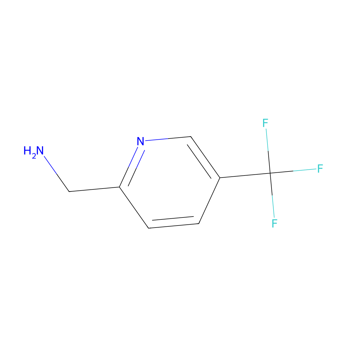 [5-(Trifluoromethyl)pyridin-2-yl]methanamine molecular structure, CAS 164341-39-3