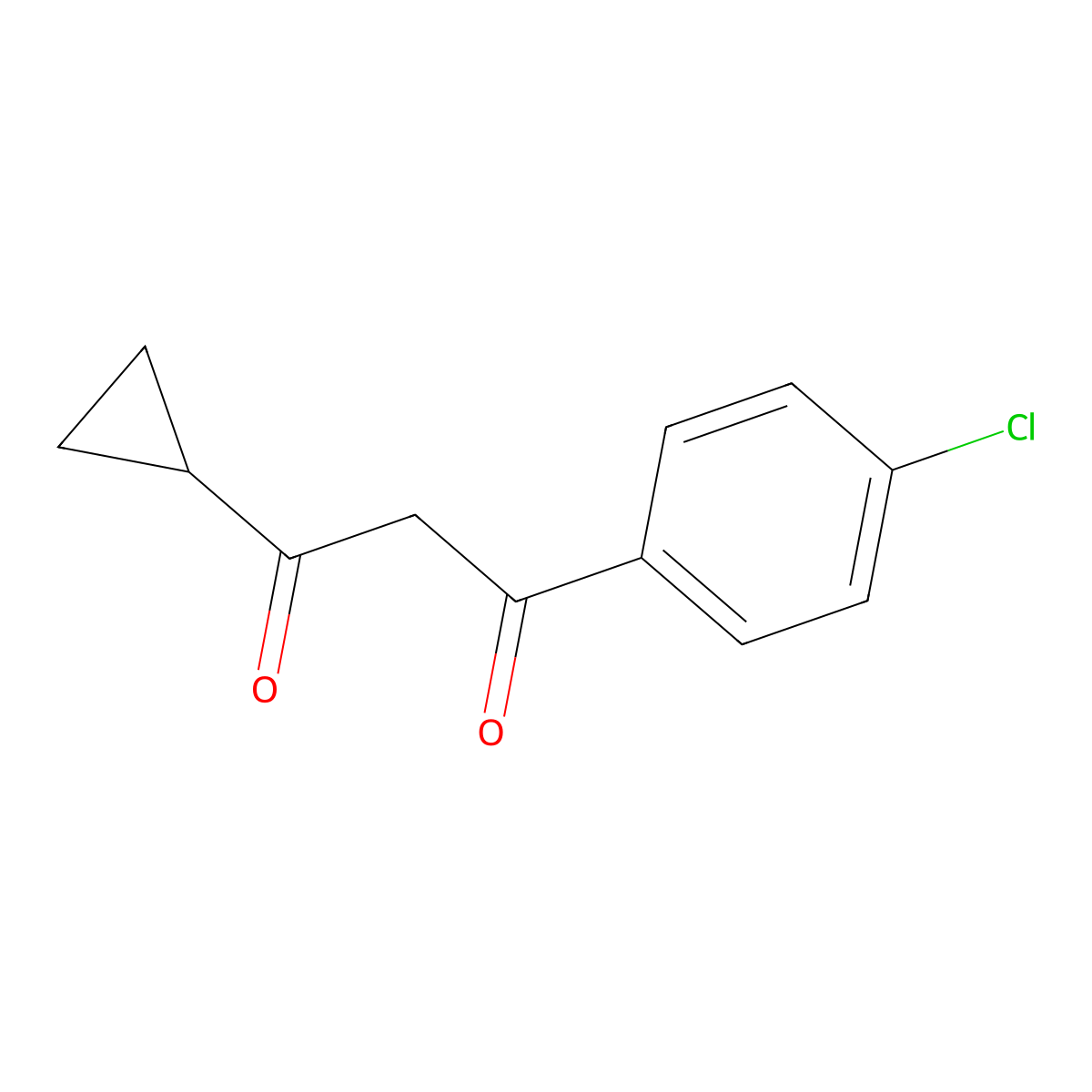 1-(4-Chlorophenyl)-3-cyclopropylpropane-1,3-dione molecular structure, CAS 164342-65-8