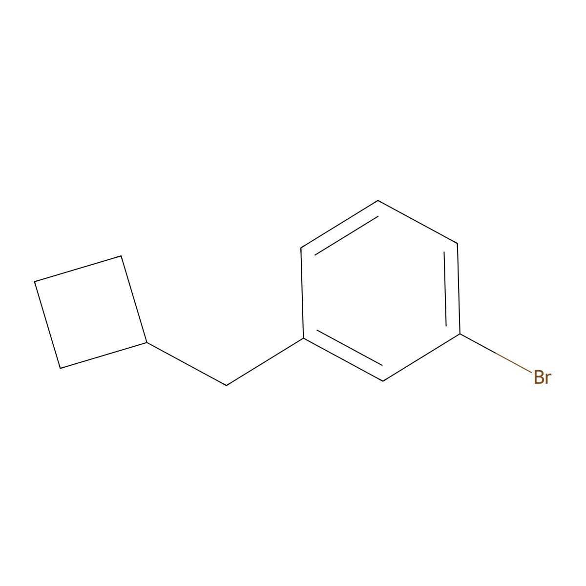 1-Bromo-3-(cyclobutylmethyl)benzene molecular structure, CAS 1643457-38-8