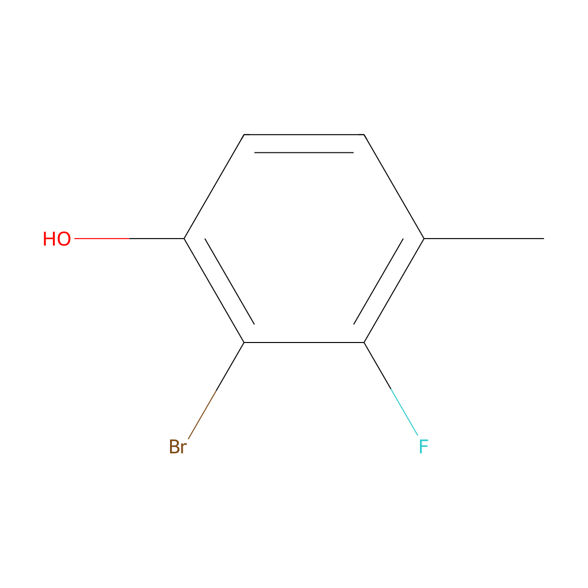 2-Bromo-3-fluoro-4-methylphenol molecular structure, CAS 1643457-64-0