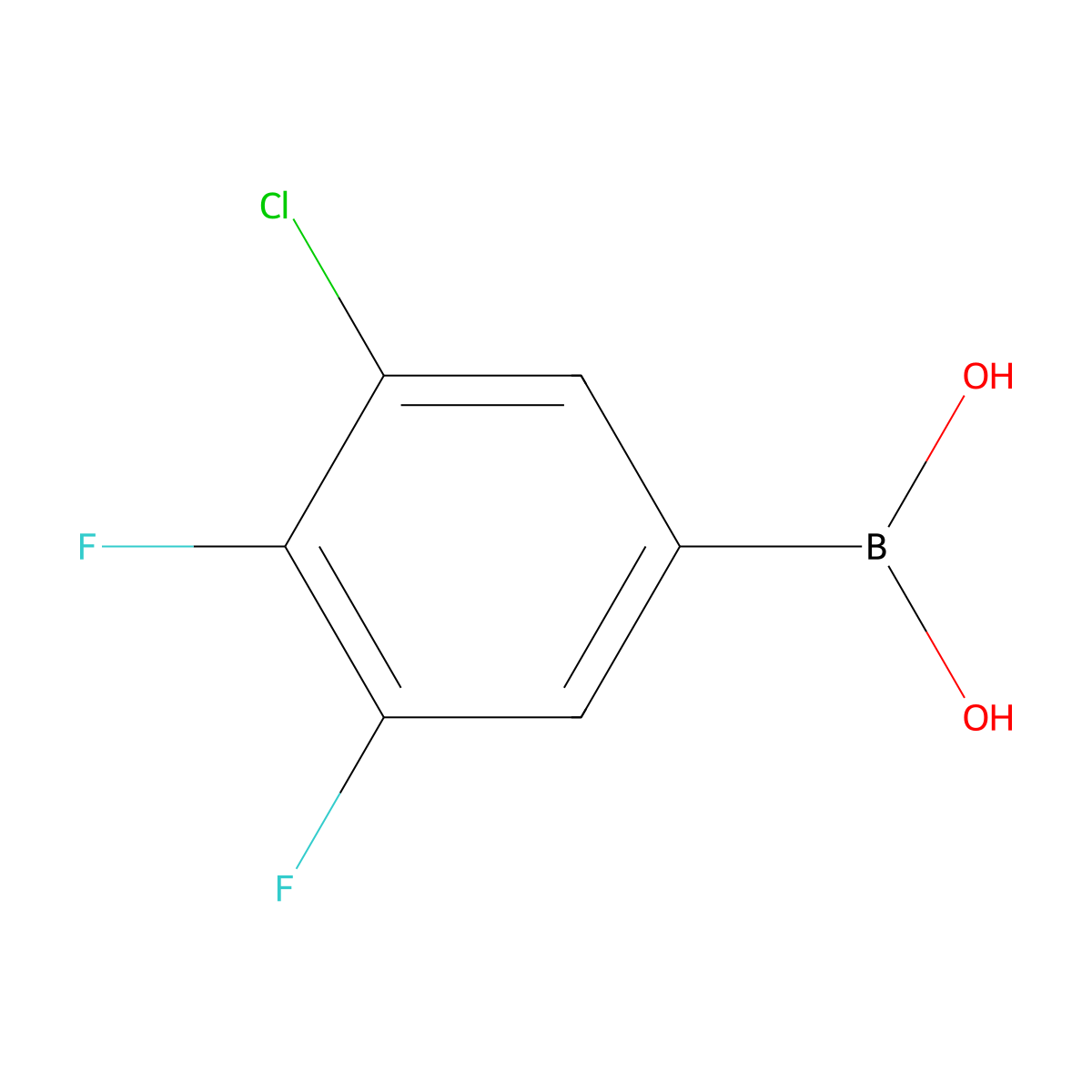 3-Chloro-4,5-difluorophenylboronic acid molecular structure, CAS 1643467-84-8