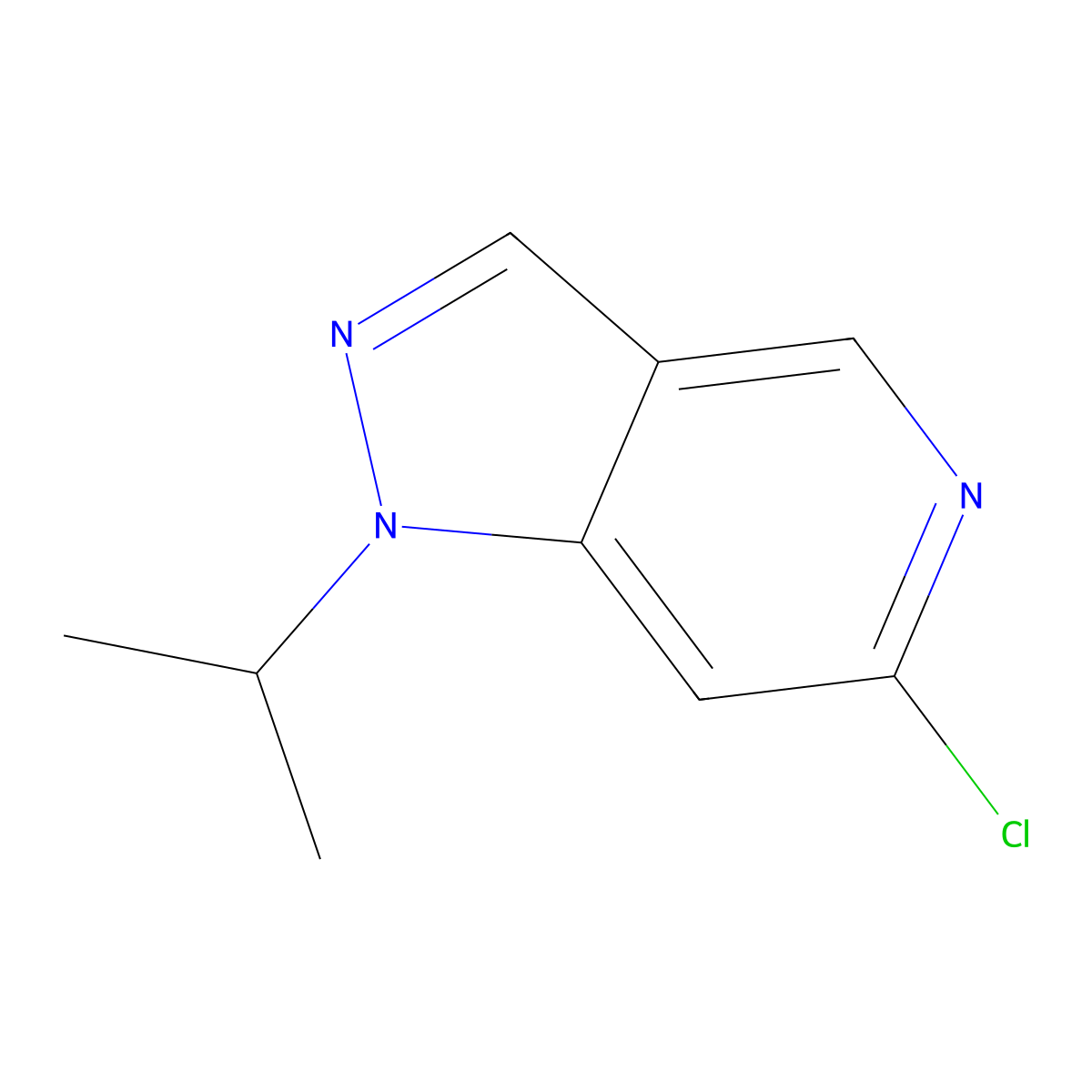 6-chloro-1-isopropyl-1H-pyrazolo[4,3-c]pyridine molecular structure, CAS 1643499-73-3