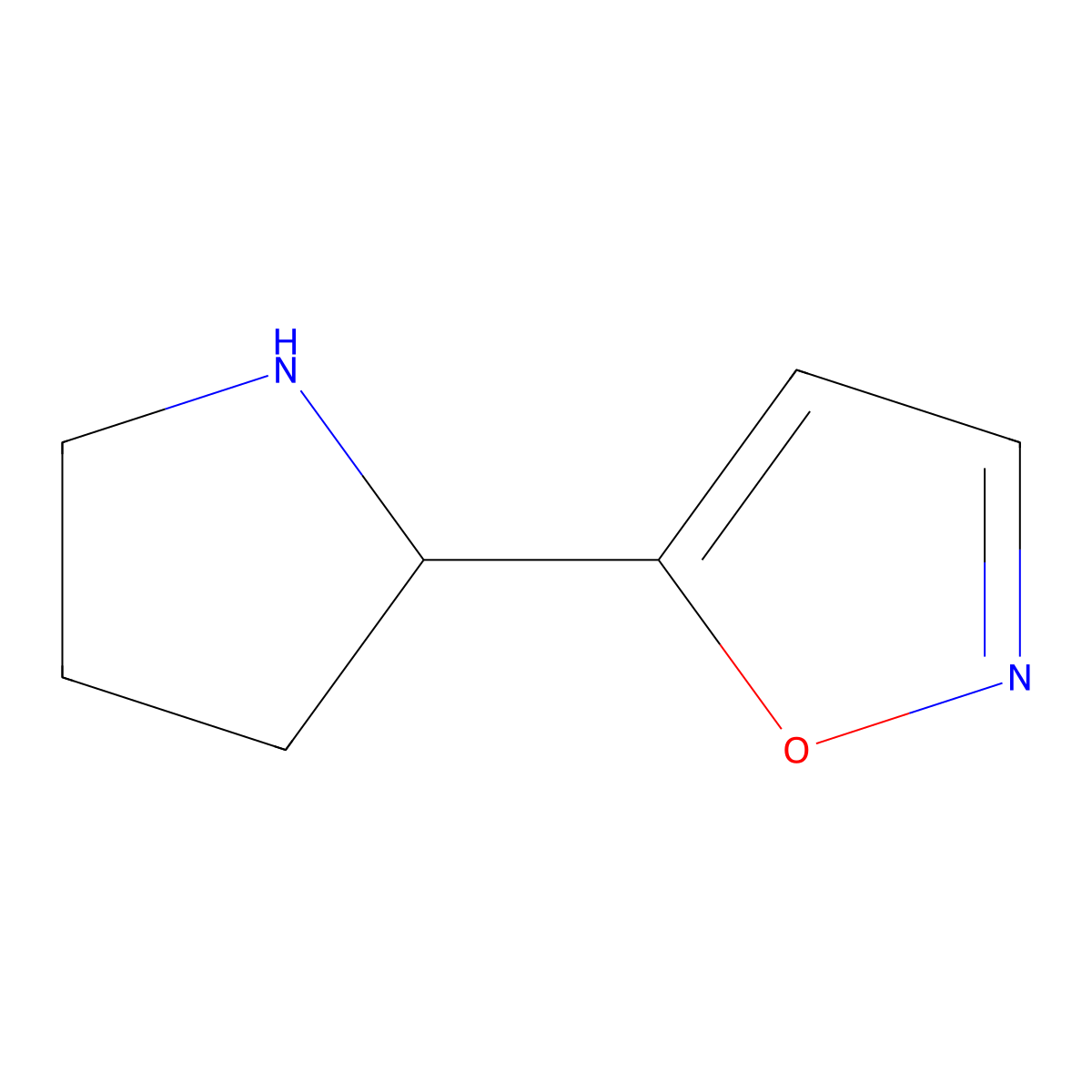 5-(Pyrrolidin-2-yl)isoxazole molecular structure, CAS 164351-64-8