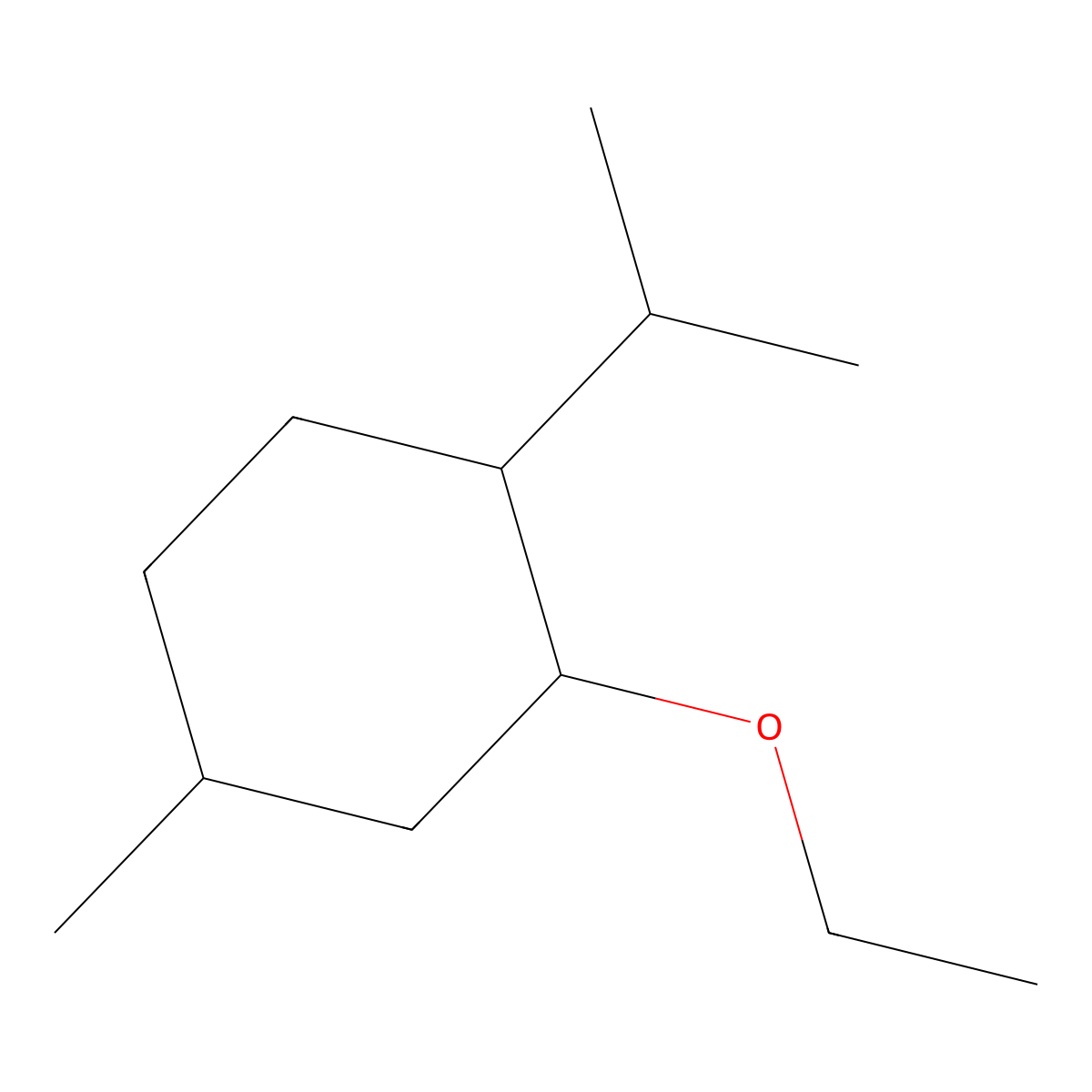 Cyclohexane, 2-ethoxy-4-methyl-1-(1-methylethyl)- molecular structure, CAS 164351-97-7