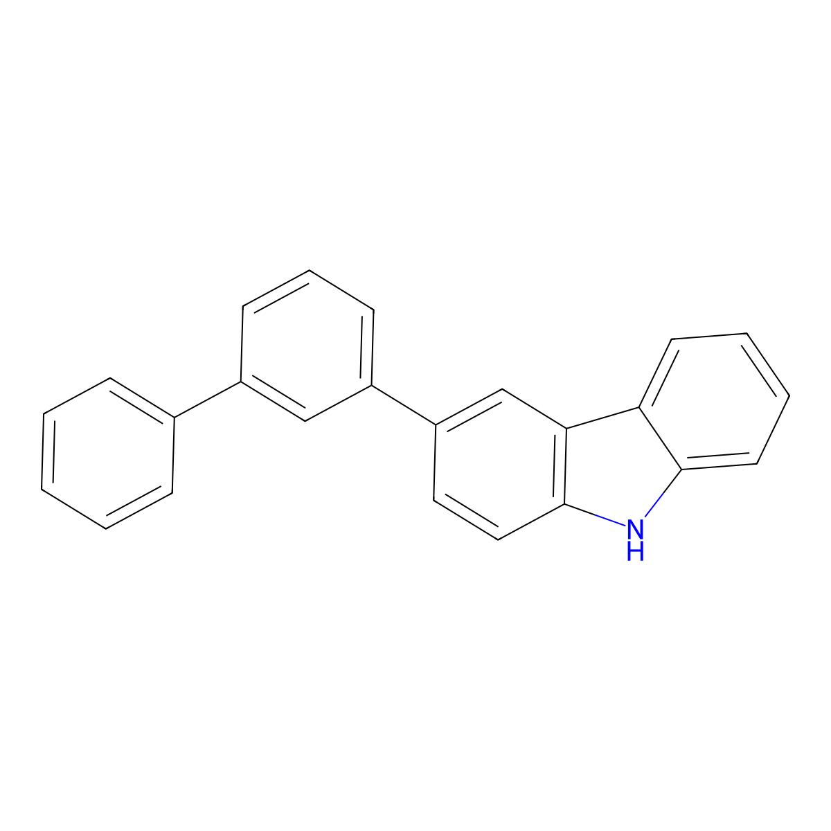 3-([1,1'-Biphenyl]-3-yl)-9H-carbazole molecular structure, CAS 1643526-99-1