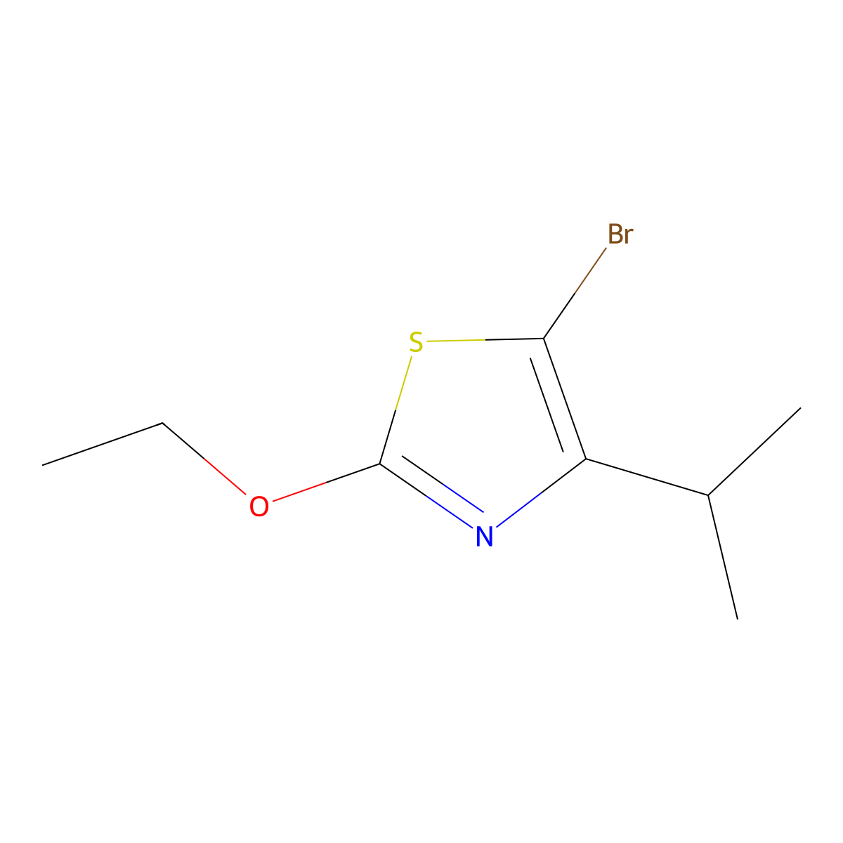 5-Bromo-4-(iso-propyl)-2-ethoxythiazole molecular structure, CAS 1643539-16-5