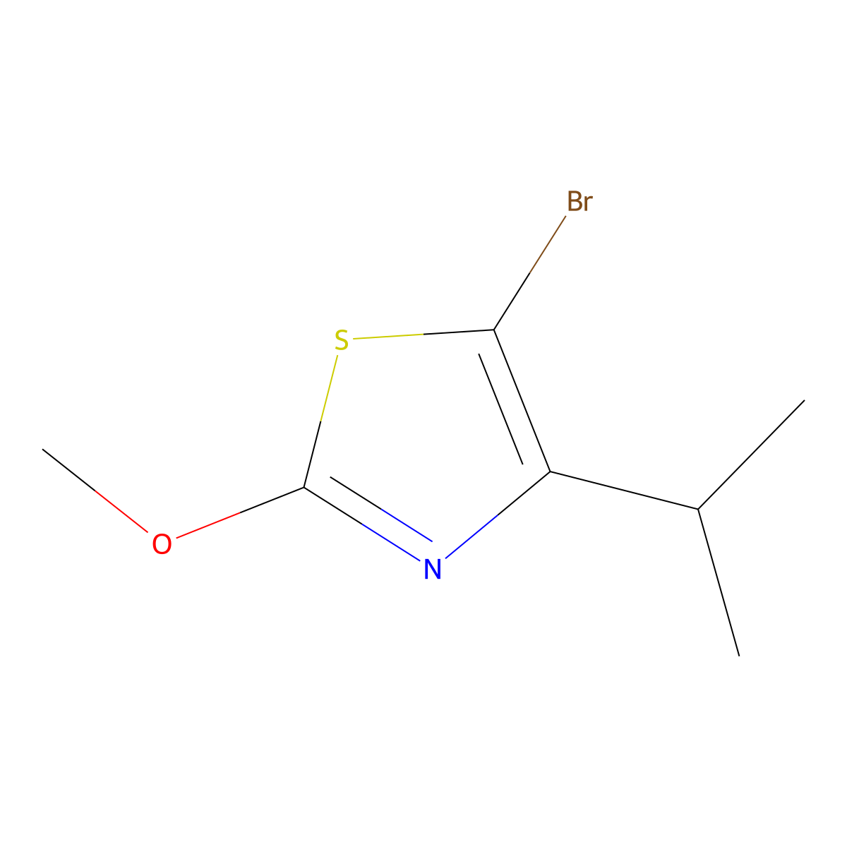 5-Bromo-4-(iso-propyl)-2-methoxythiazole molecular structure, CAS 1643541-89-2