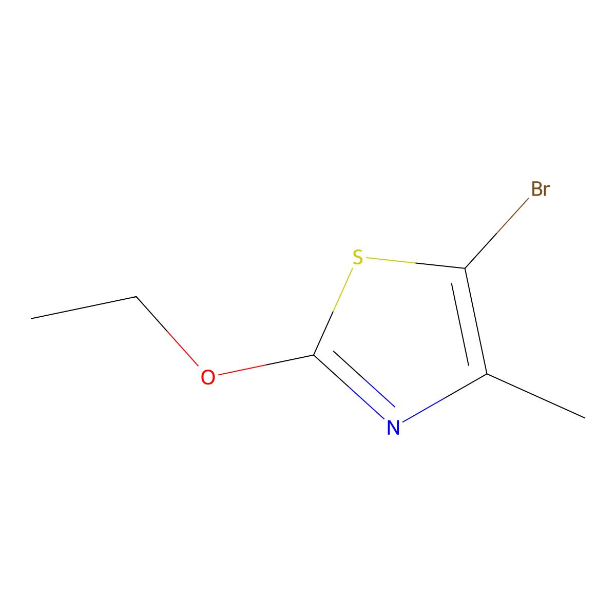 5-Bromo-2-ethoxy-4-methylthiazole molecular structure, CAS 1643541-93-8
