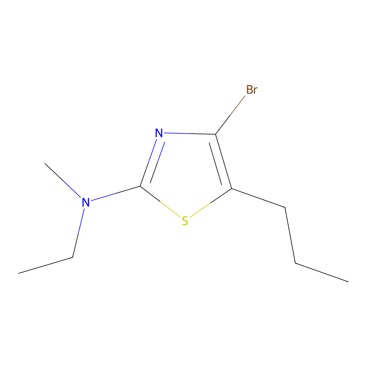 4-Bromo-5-(n-propyl)-2-(methylethylamino)thiazole molecular structure, CAS 1643542-15-7