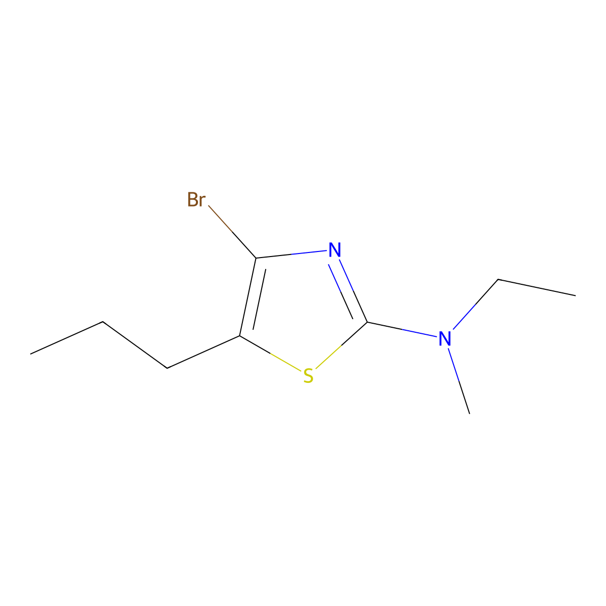 4-Bromo-5-(n-propyl)-2-(methylethylamino)thiazole molecular structure, CAS 1643542-15-7