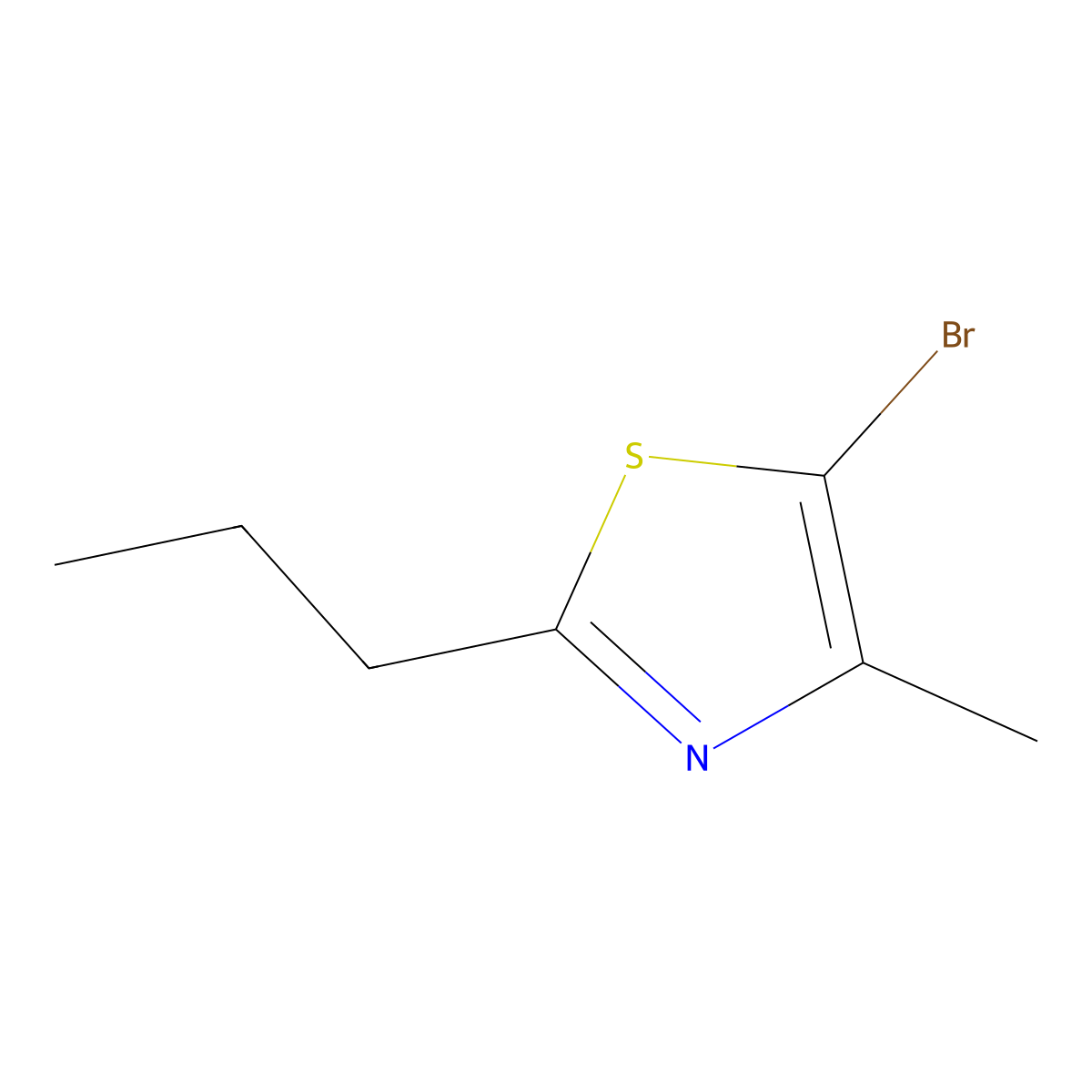 5-Bromo-4-methyl-2-(n-propyl)thiazole molecular structure, CAS 1643542-26-0