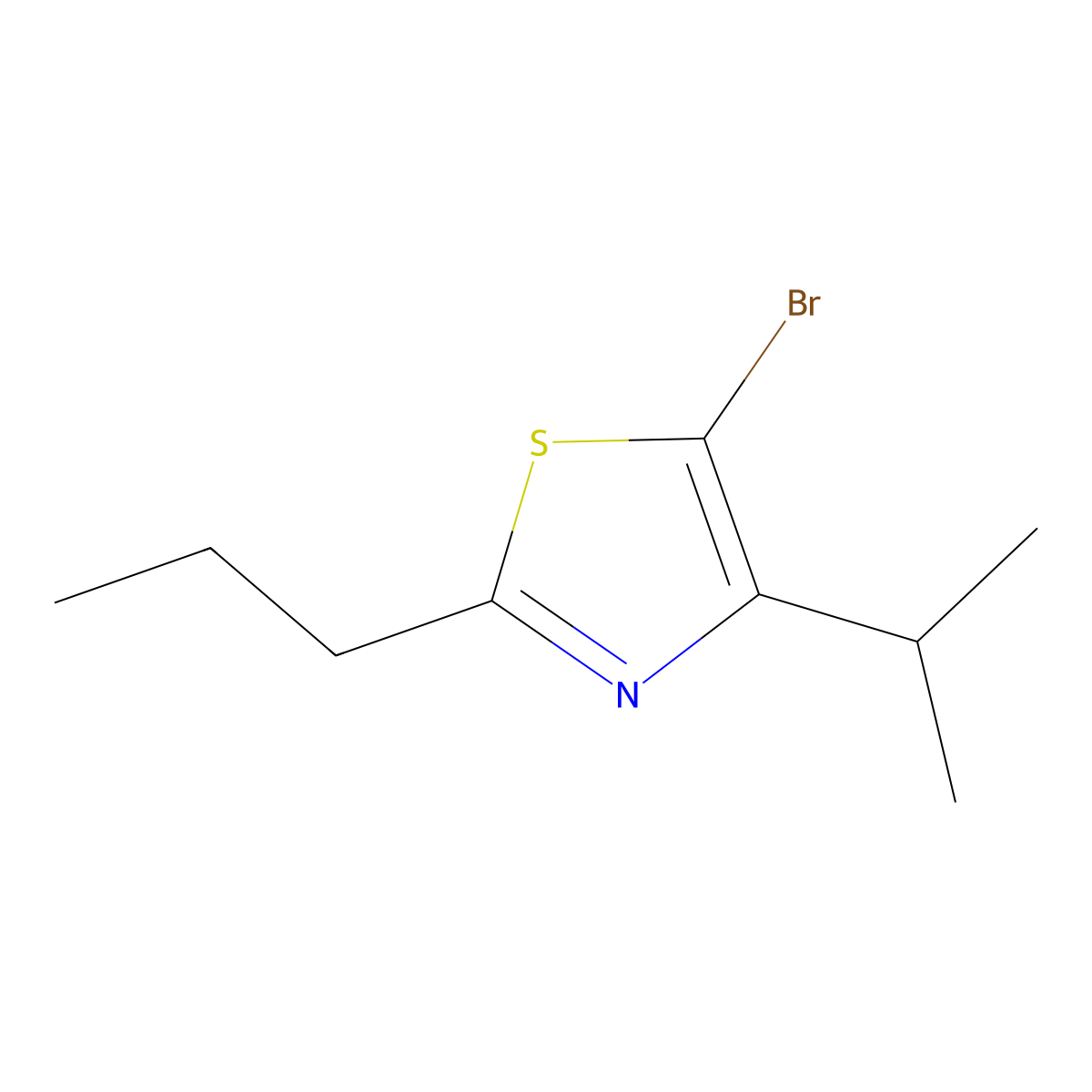 5-Bromo-4-(iso-propyl)-2-(n-propyl)thiazole molecular structure, CAS 1643543-09-2
