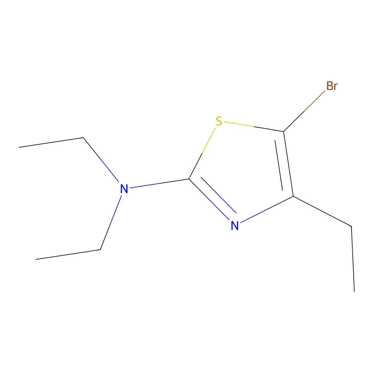 5-Bromo-4-ethyl-2-(diethylamino)thiazole molecular structure, CAS 1643543-31-0