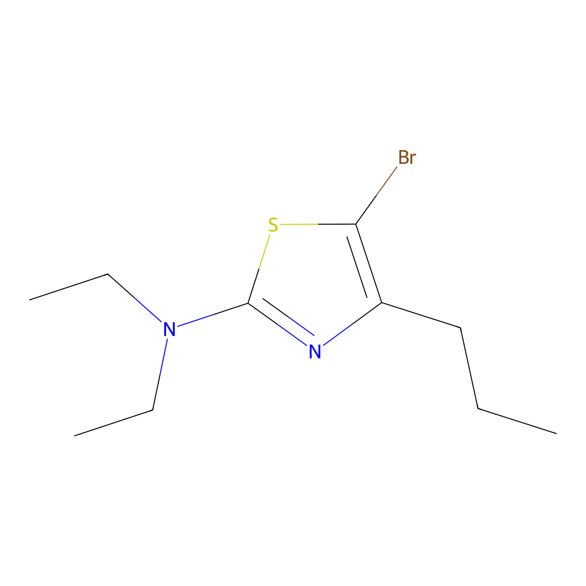 5-Bromo-4-(n-propyl)-2-(diethylamino)thiazole molecular structure, CAS 1643543-33-2