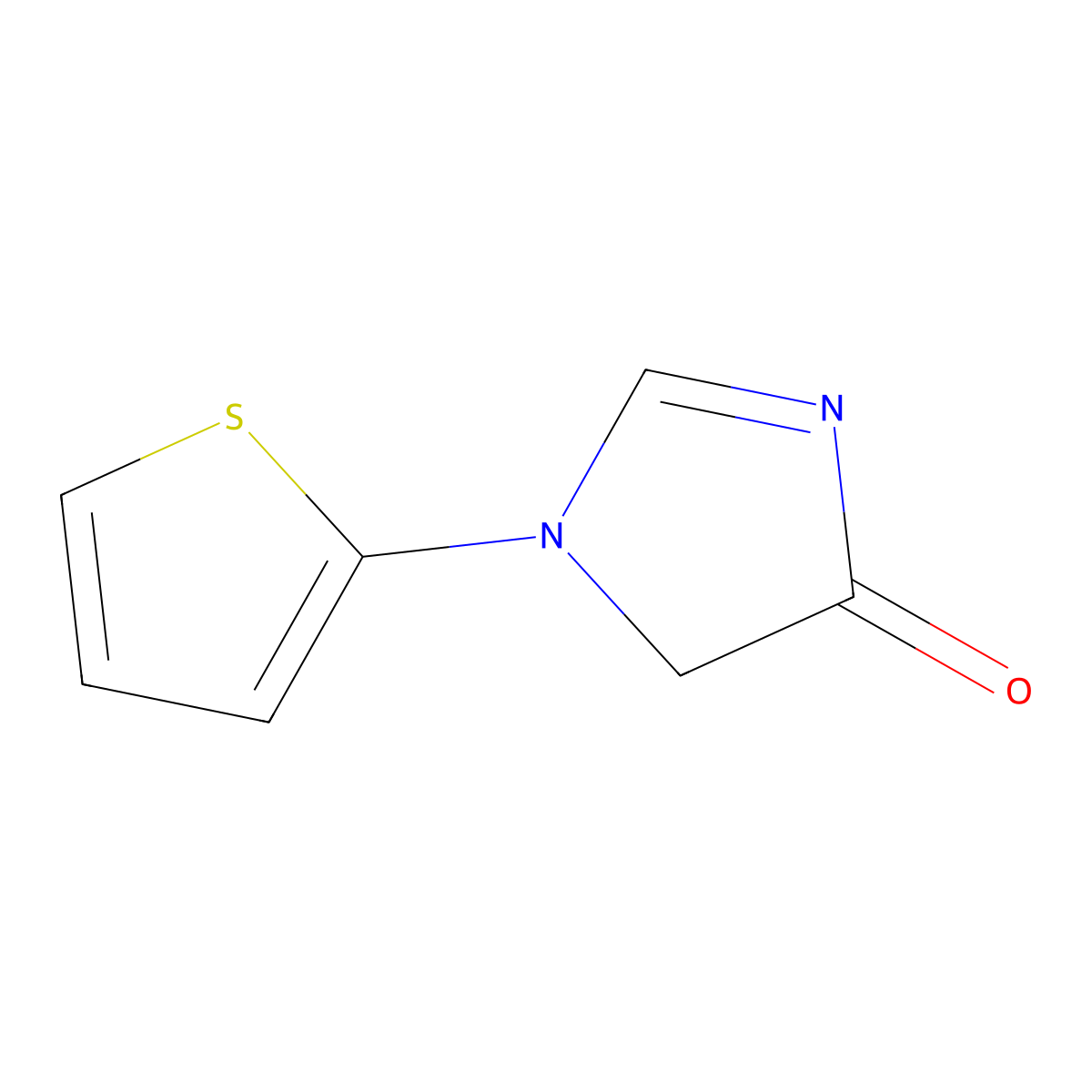 4-Hydroxy-1-(2-thienyl)-1H-imidazole molecular structure, CAS 1643543-46-7
