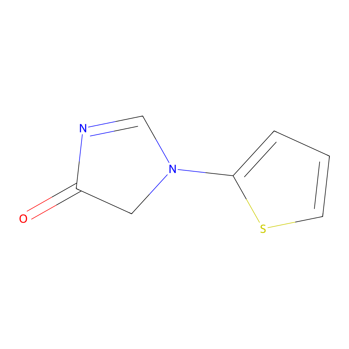 4-Hydroxy-1-(2-thienyl)-1H-imidazole molecular structure, CAS 1643543-46-7