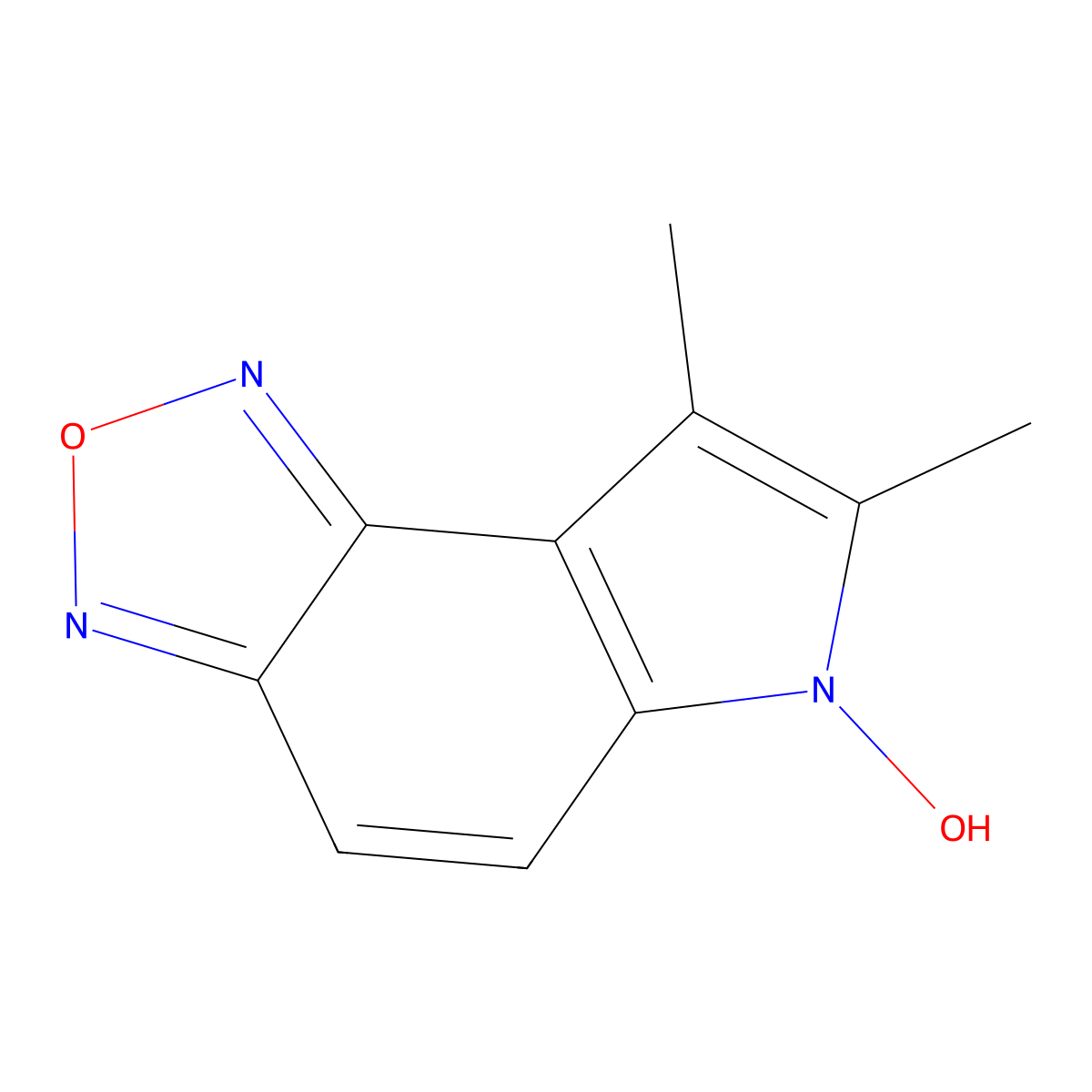 6-Hydroxy-7,8-dimethylpyrrolo[2,3-g][2,1,3]benzoxadiazole molecular structure, CAS 164356-00-7