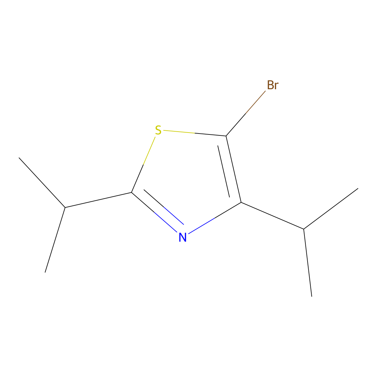 5-Bromo-2,4-[di(iso-propyl)]thiazole molecular structure, CAS 1643562-66-6